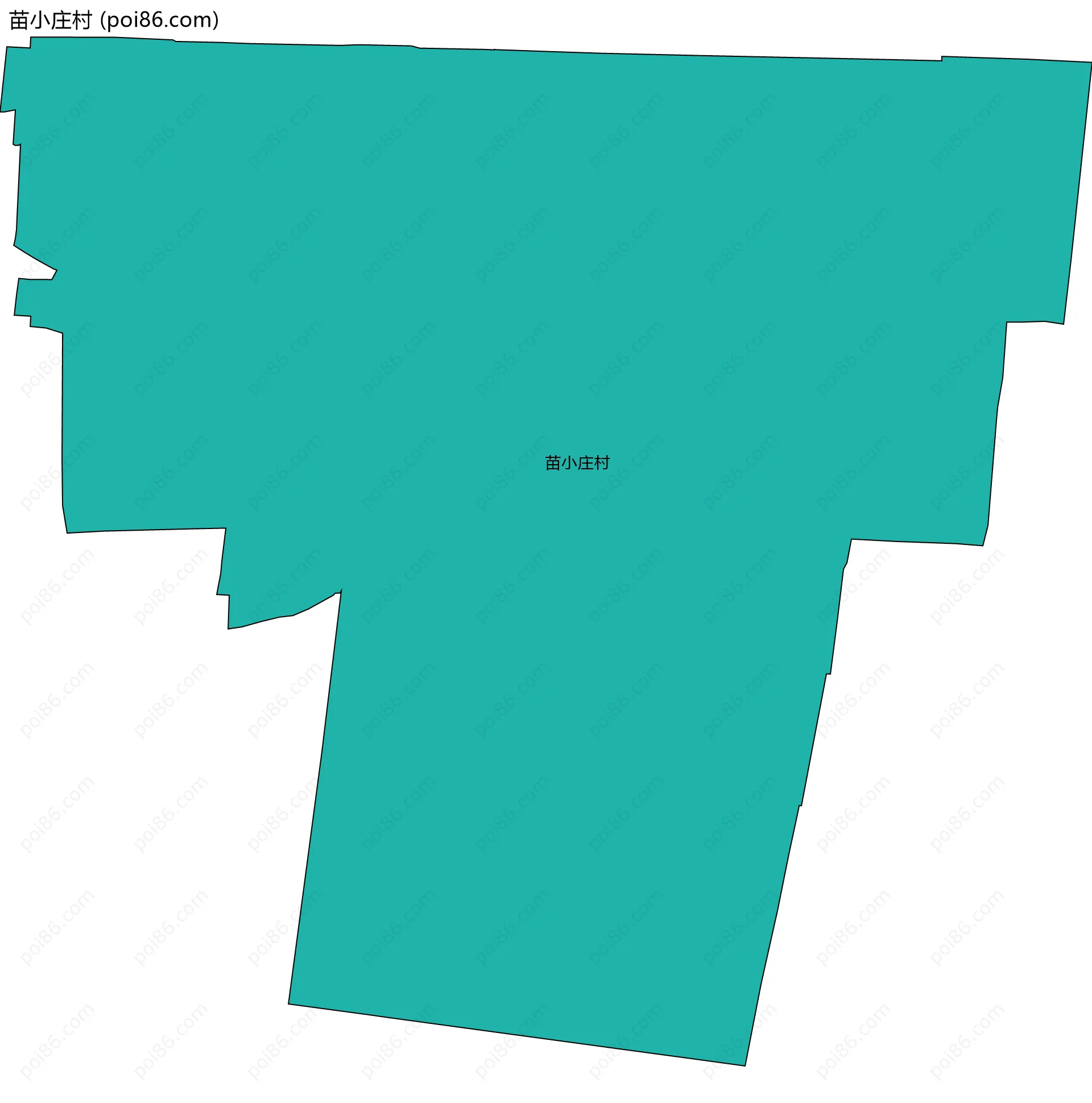 苗小庄村边界地图