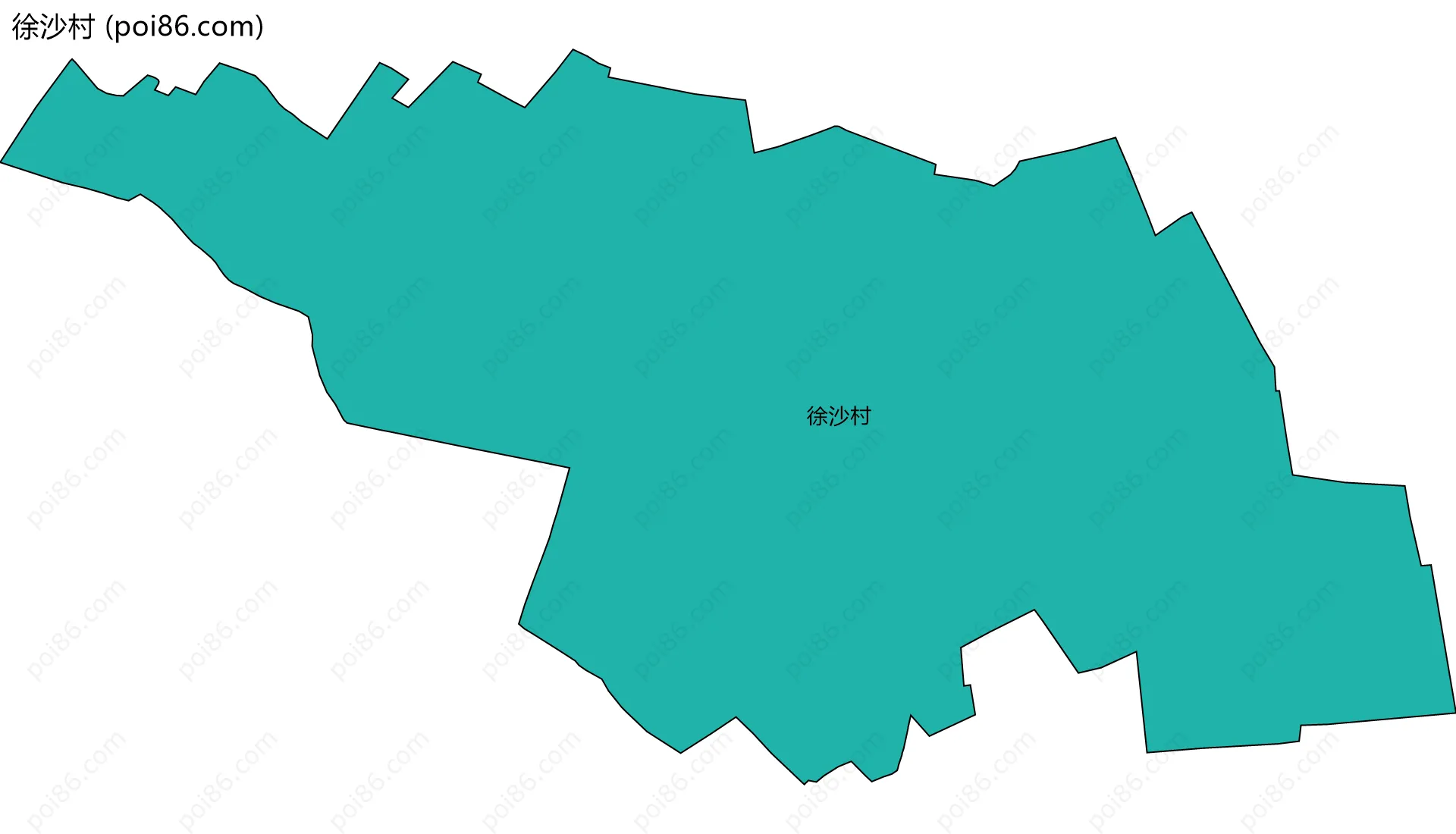 徐沙村边界地图