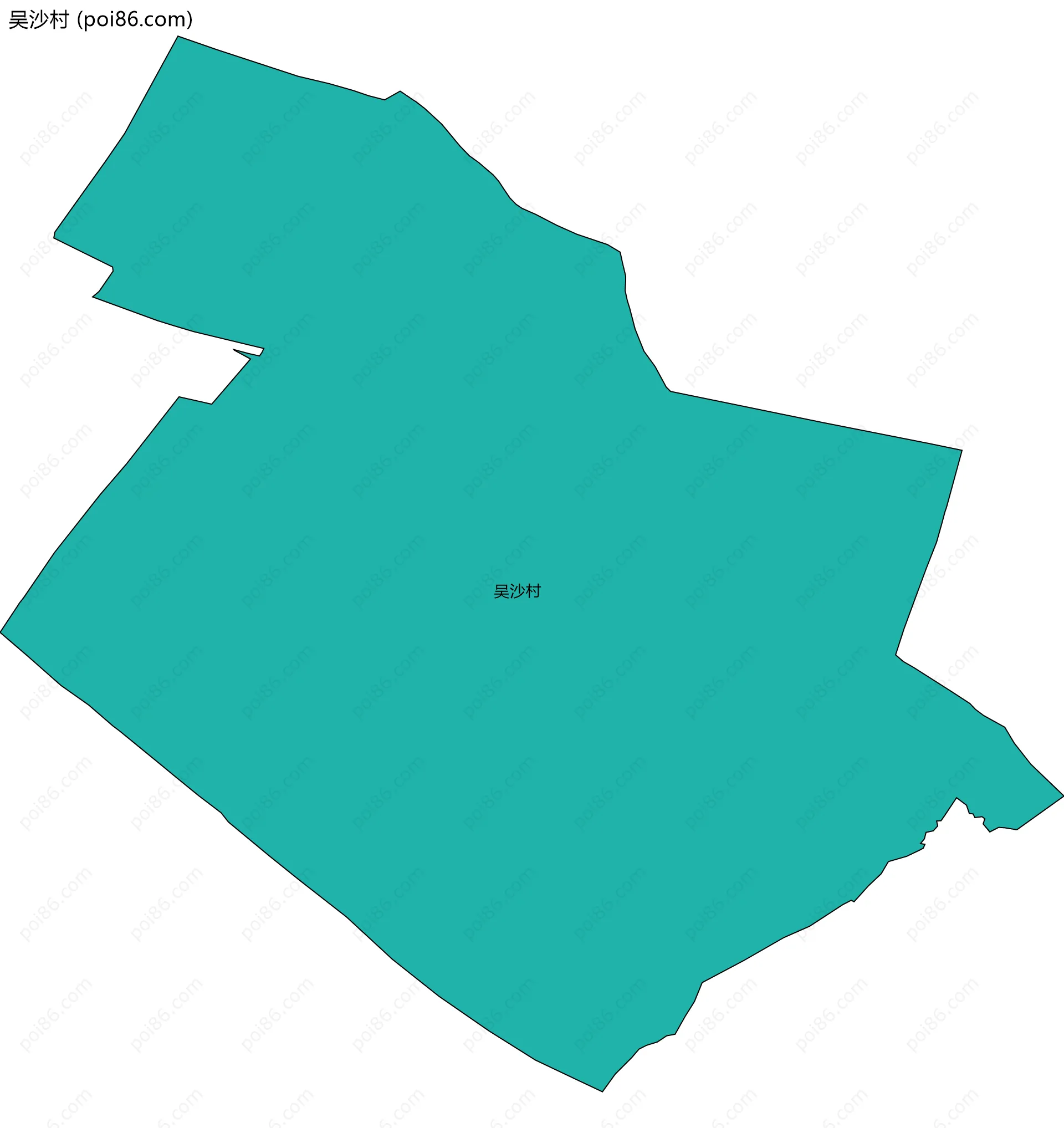 吴沙村边界地图