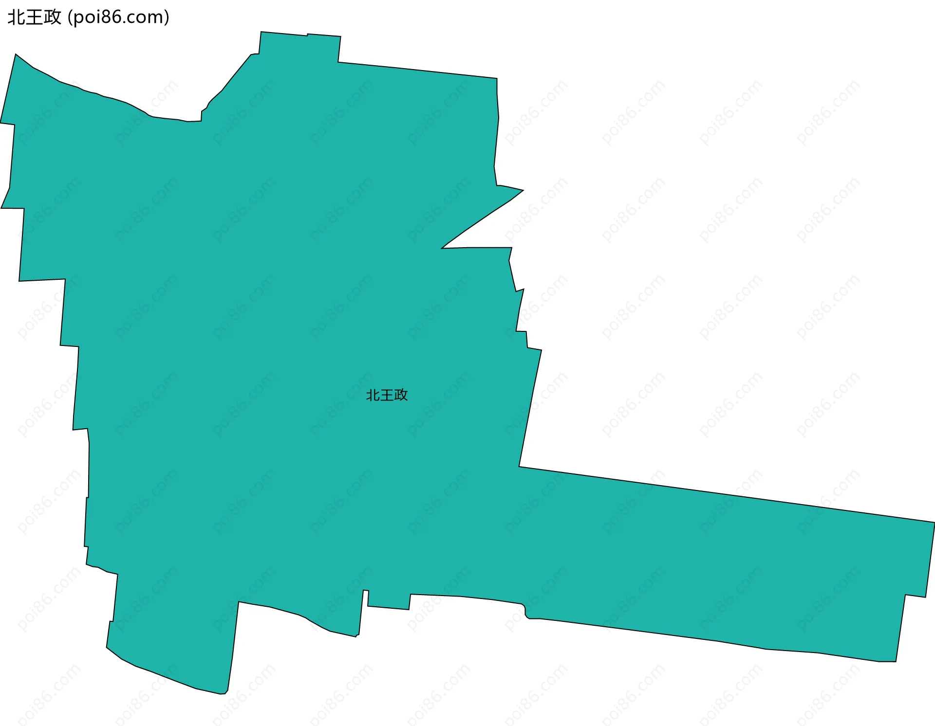 北王政边界地图