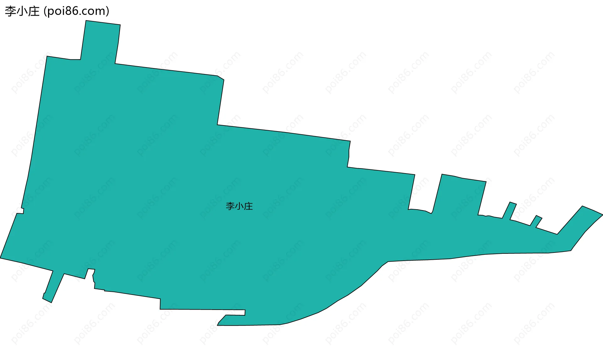李小庄边界地图