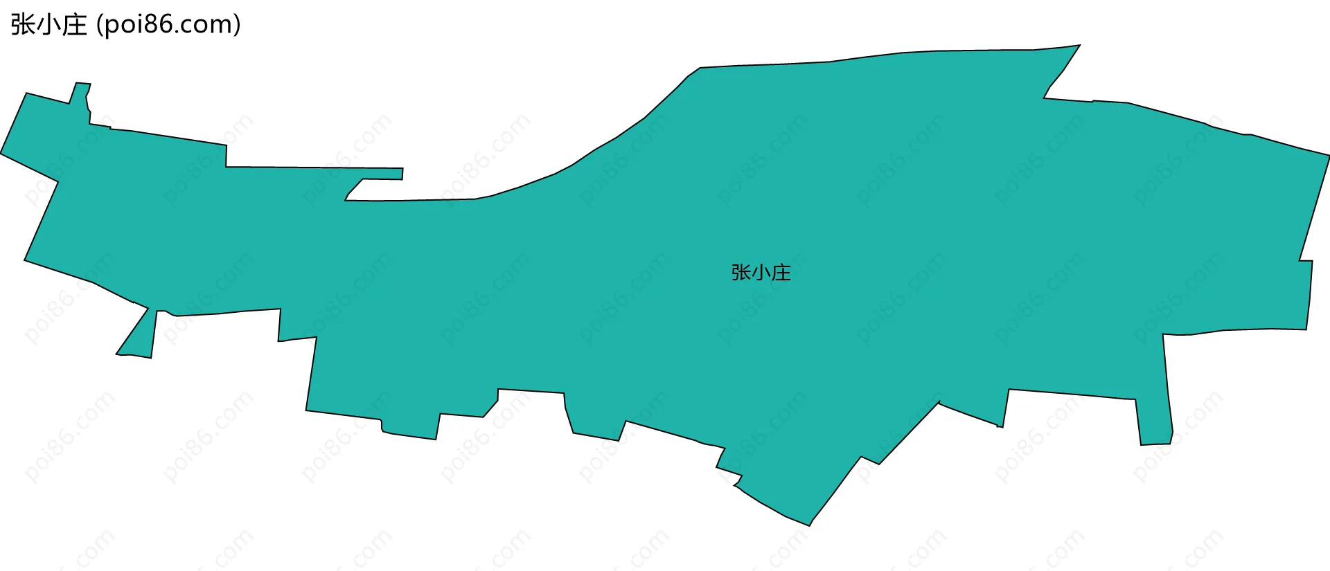 张小庄边界地图