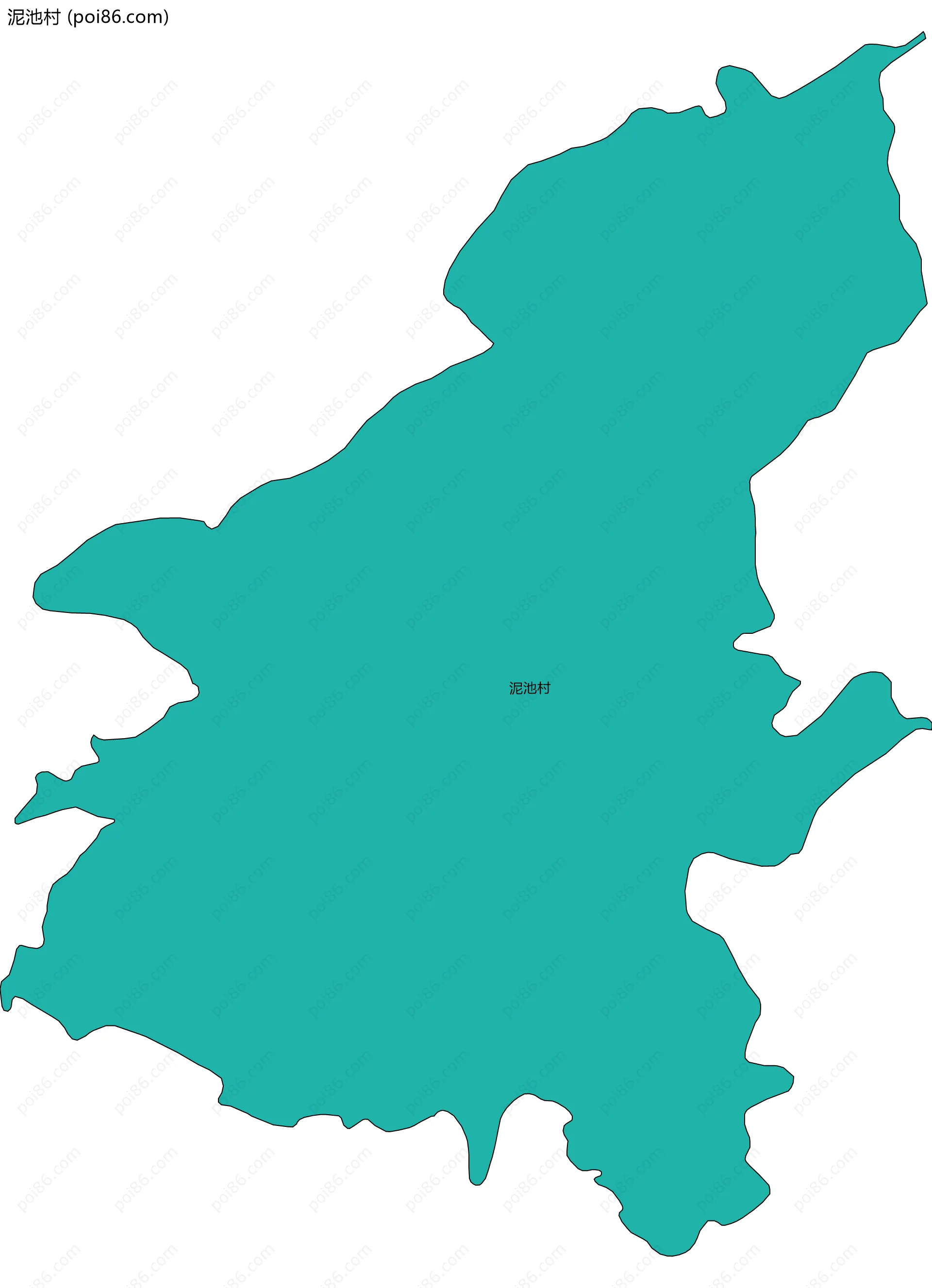 泥池村边界地图