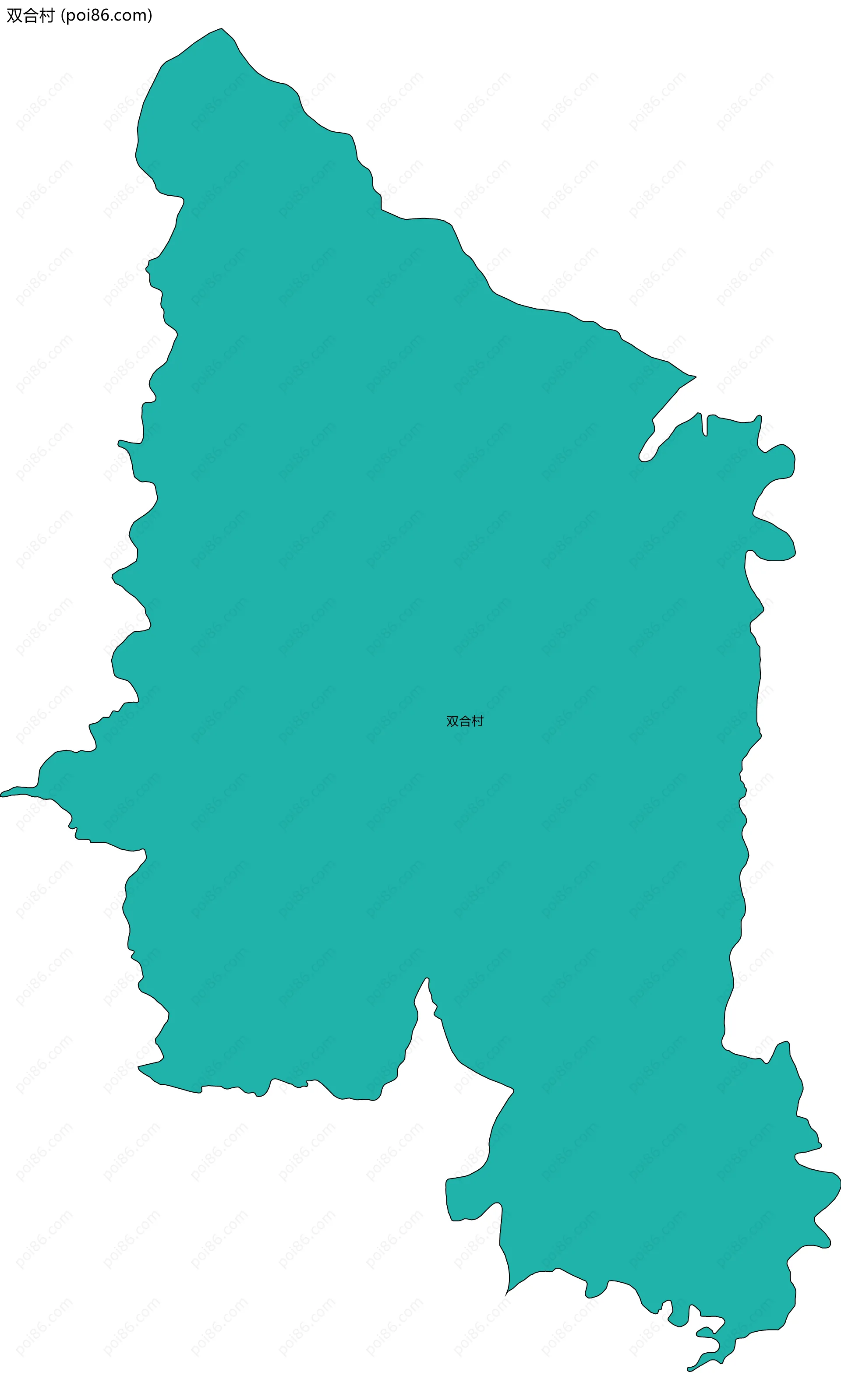 双合村边界地图