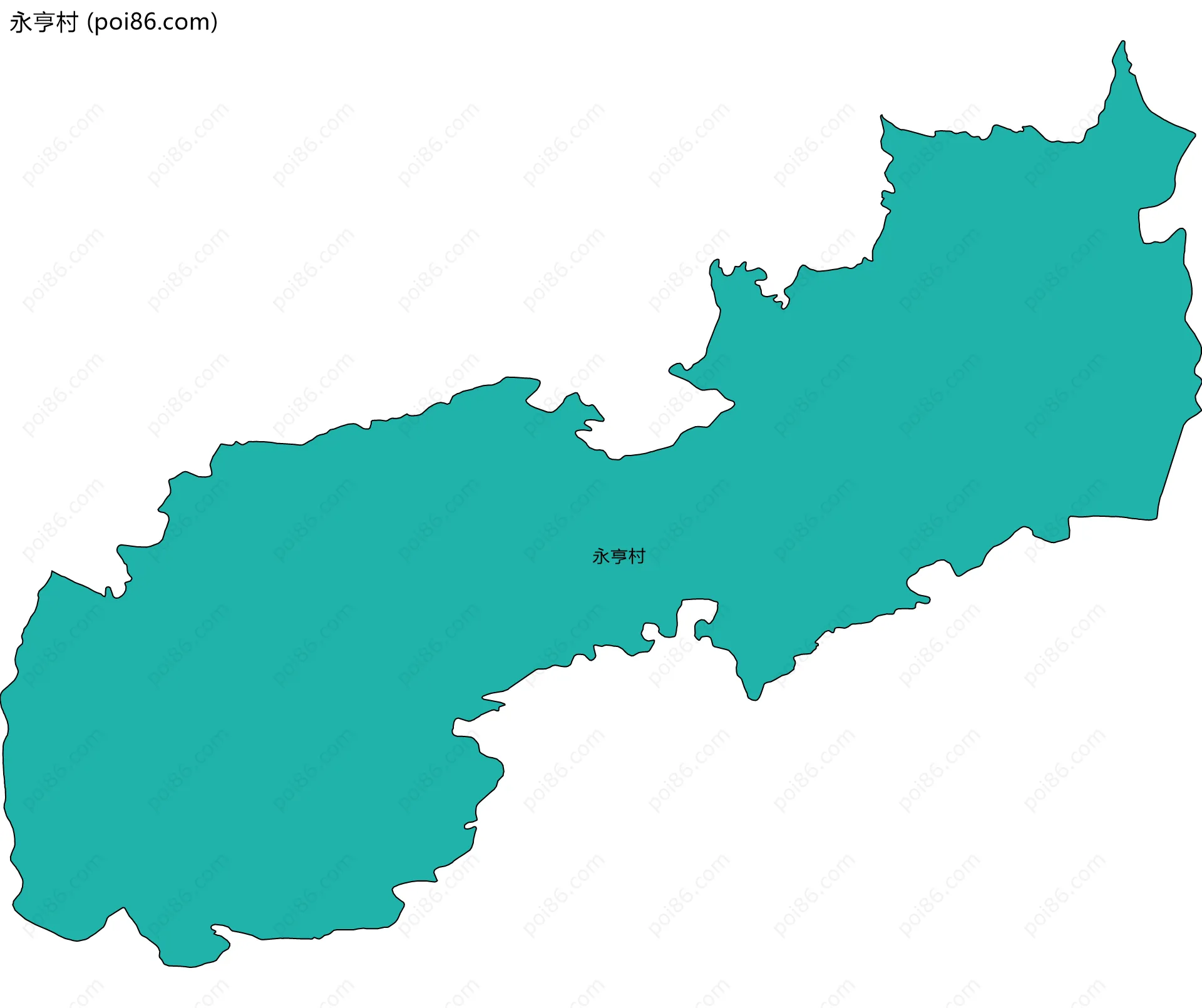 永亨村边界地图