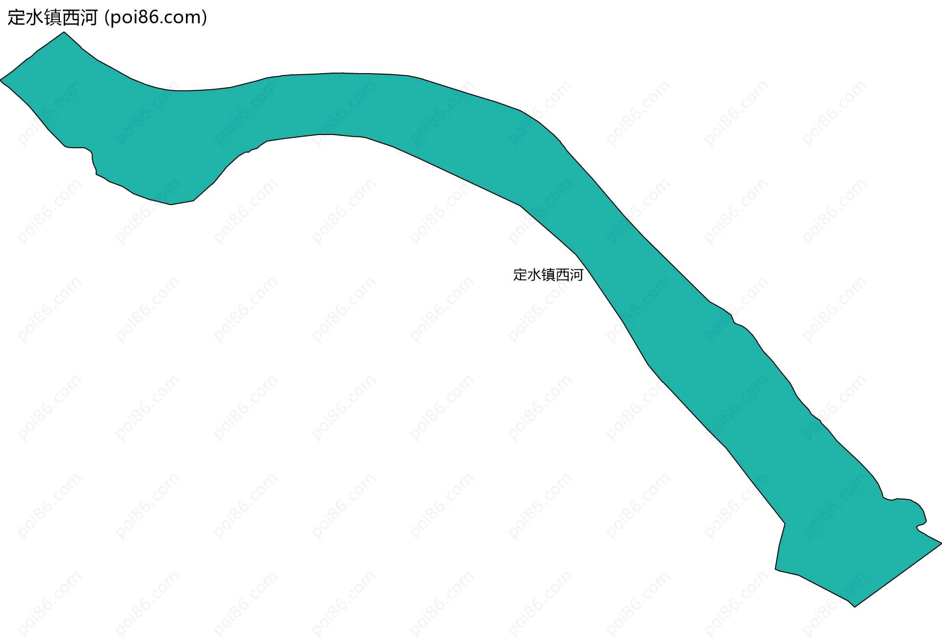 定水镇西河边界地图