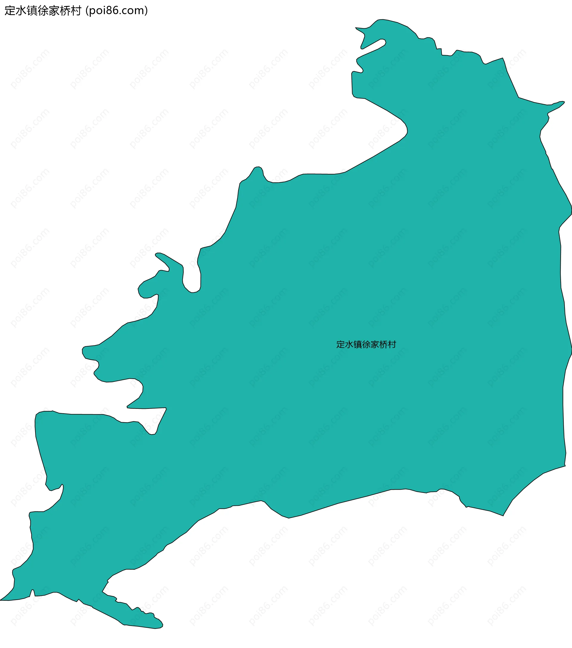 定水镇徐家桥村边界地图