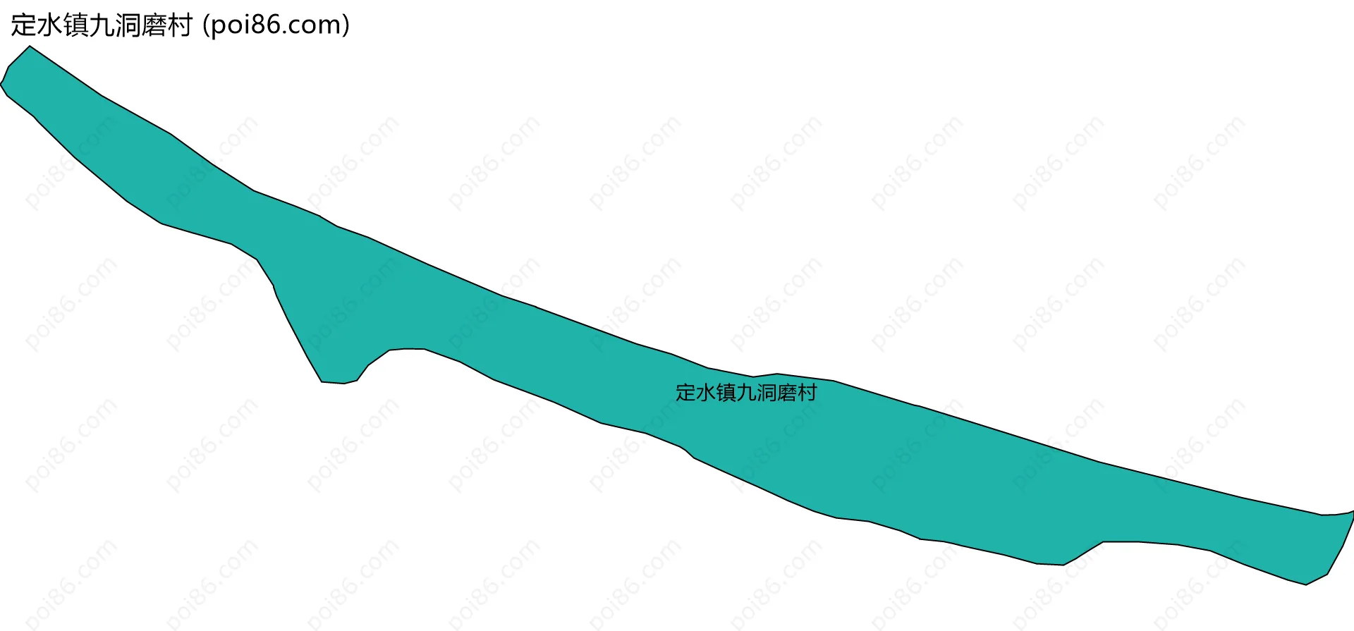 定水镇九洞磨村边界地图