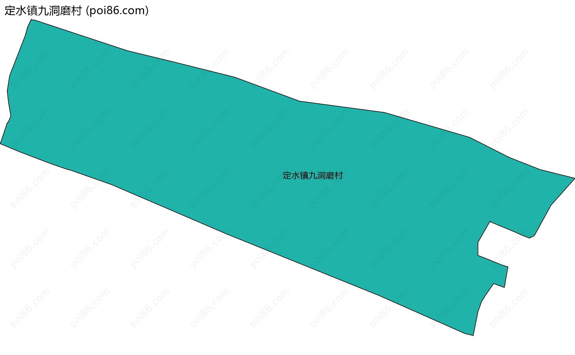 定水镇九洞磨村边界地图