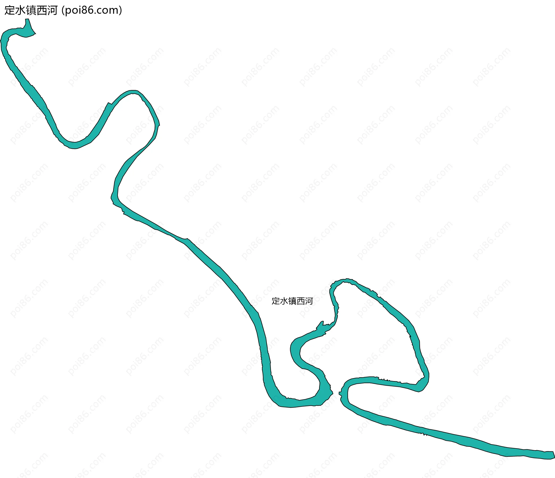 定水镇西河边界地图