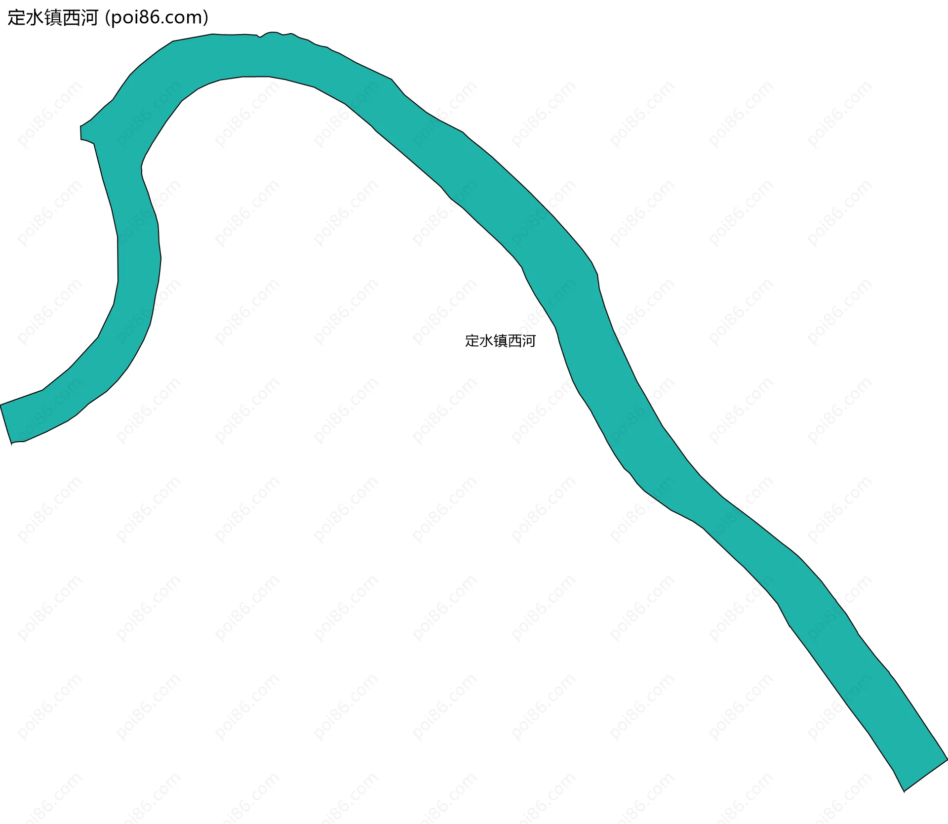 定水镇西河边界地图