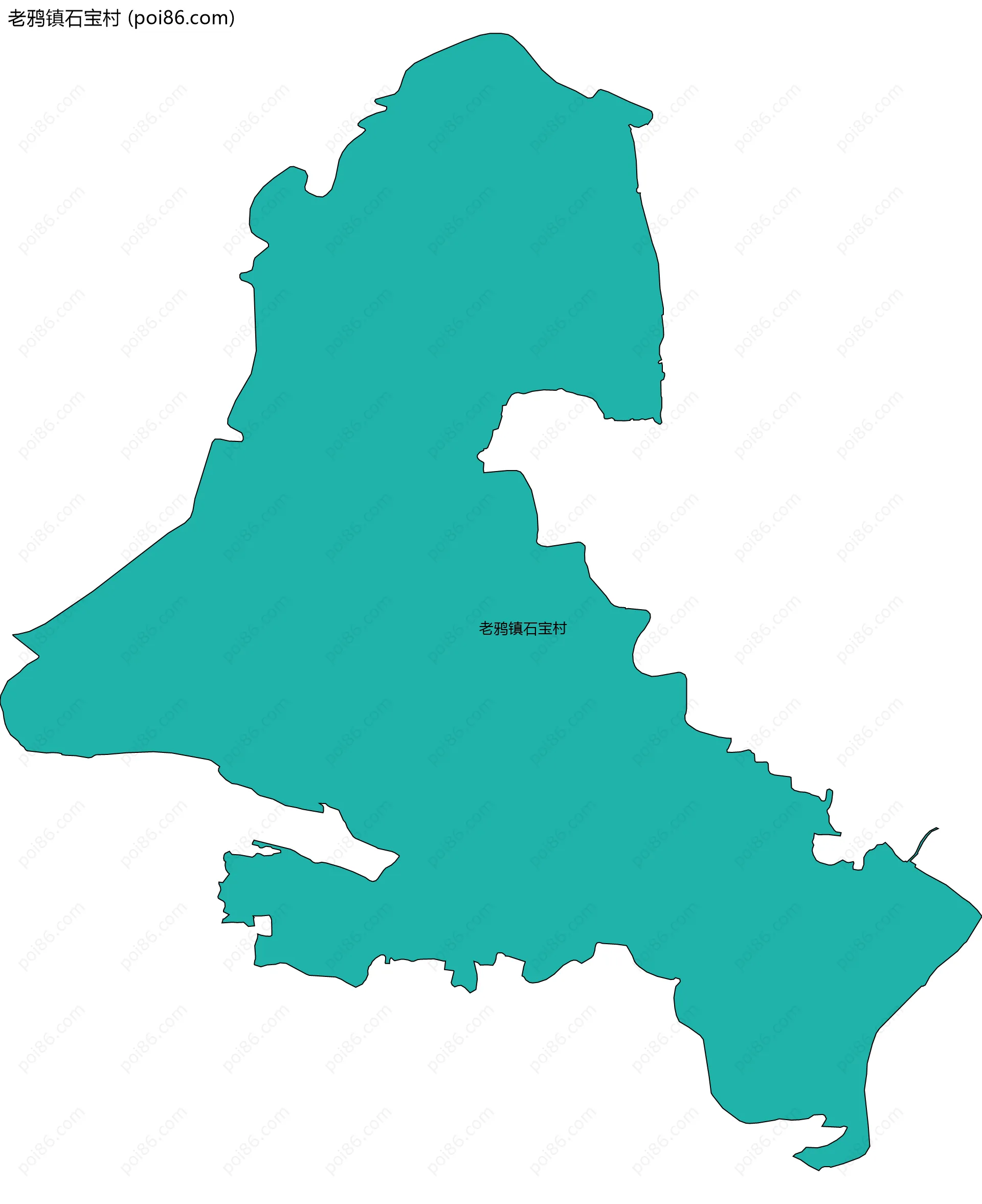 老鸦镇石宝村边界地图