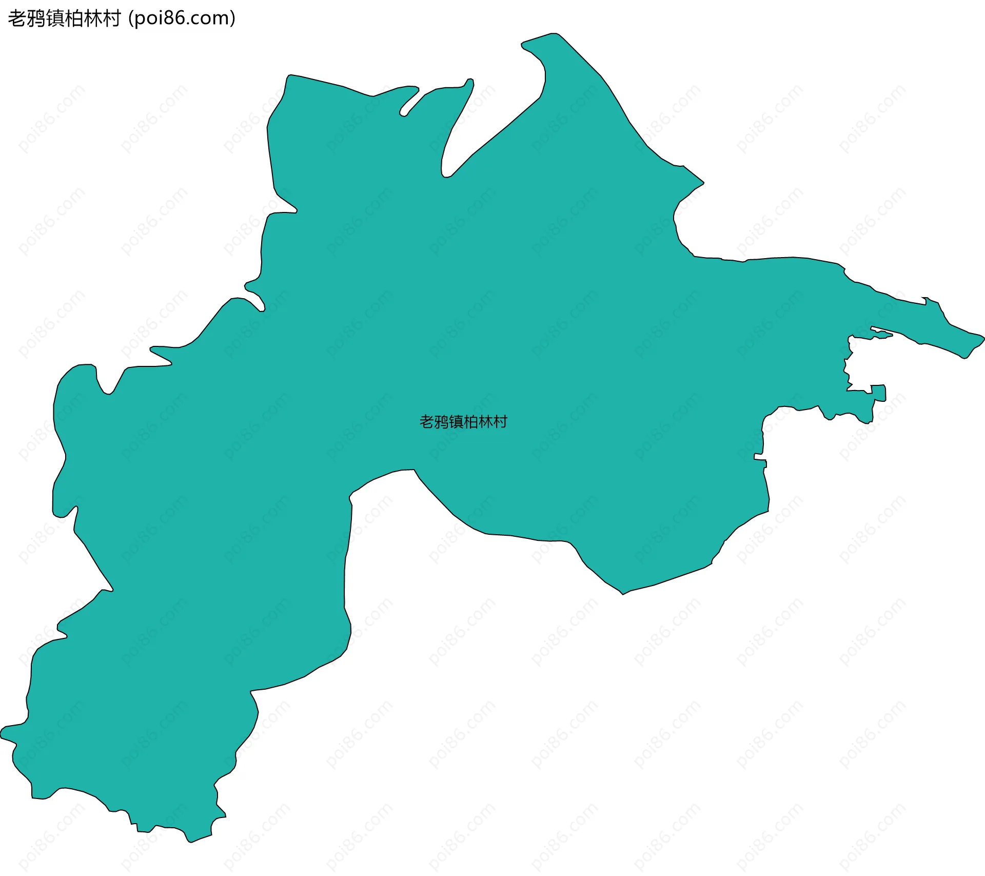老鸦镇柏林村边界地图