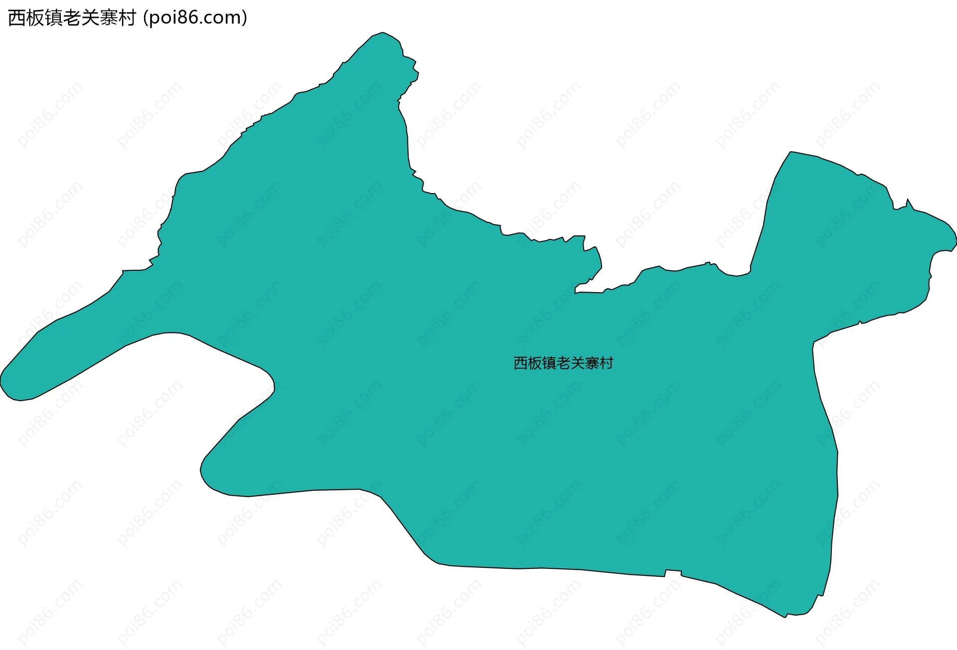 西板镇老关寨村边界地图