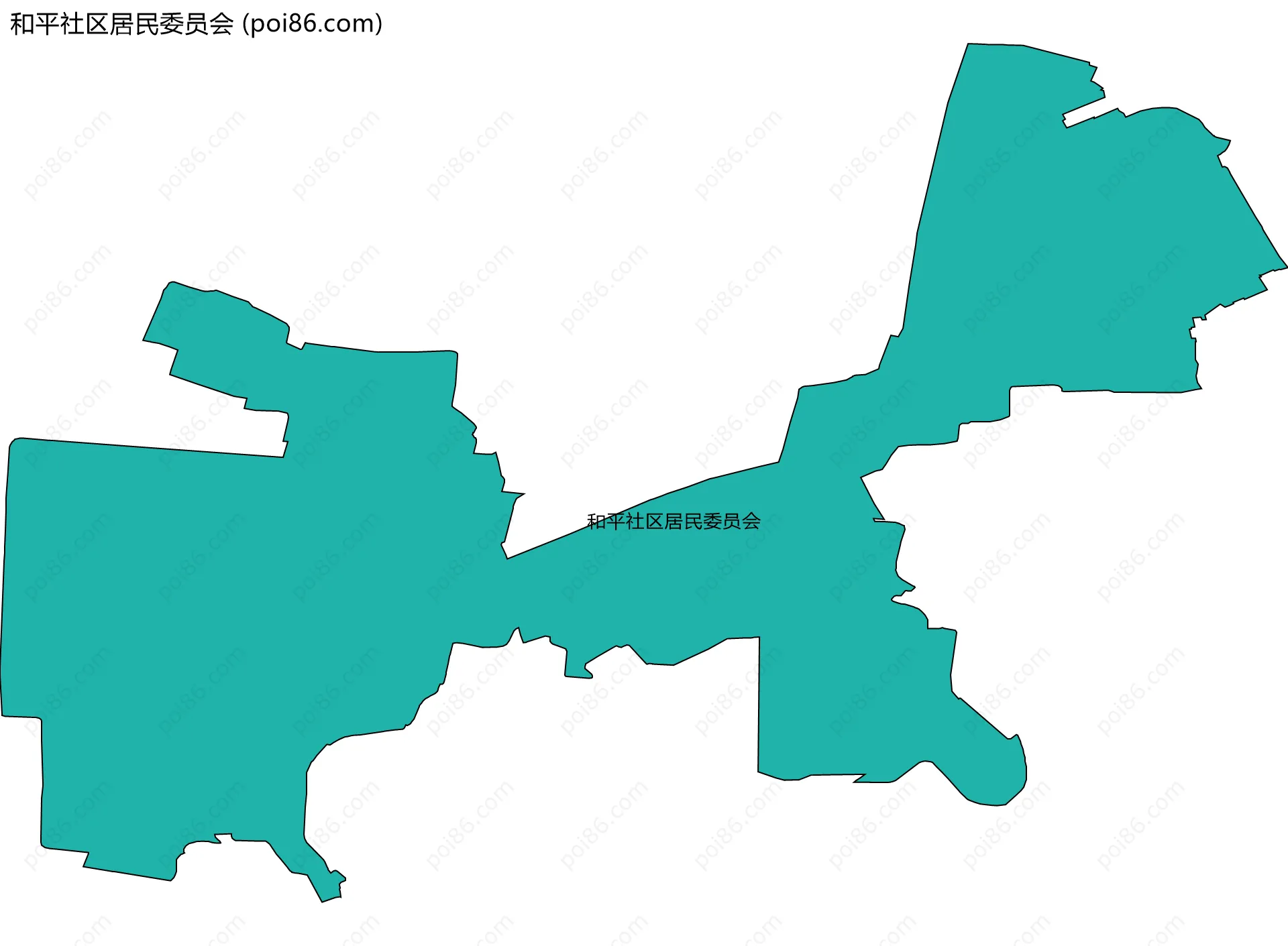和平社区居民委员会边界地图