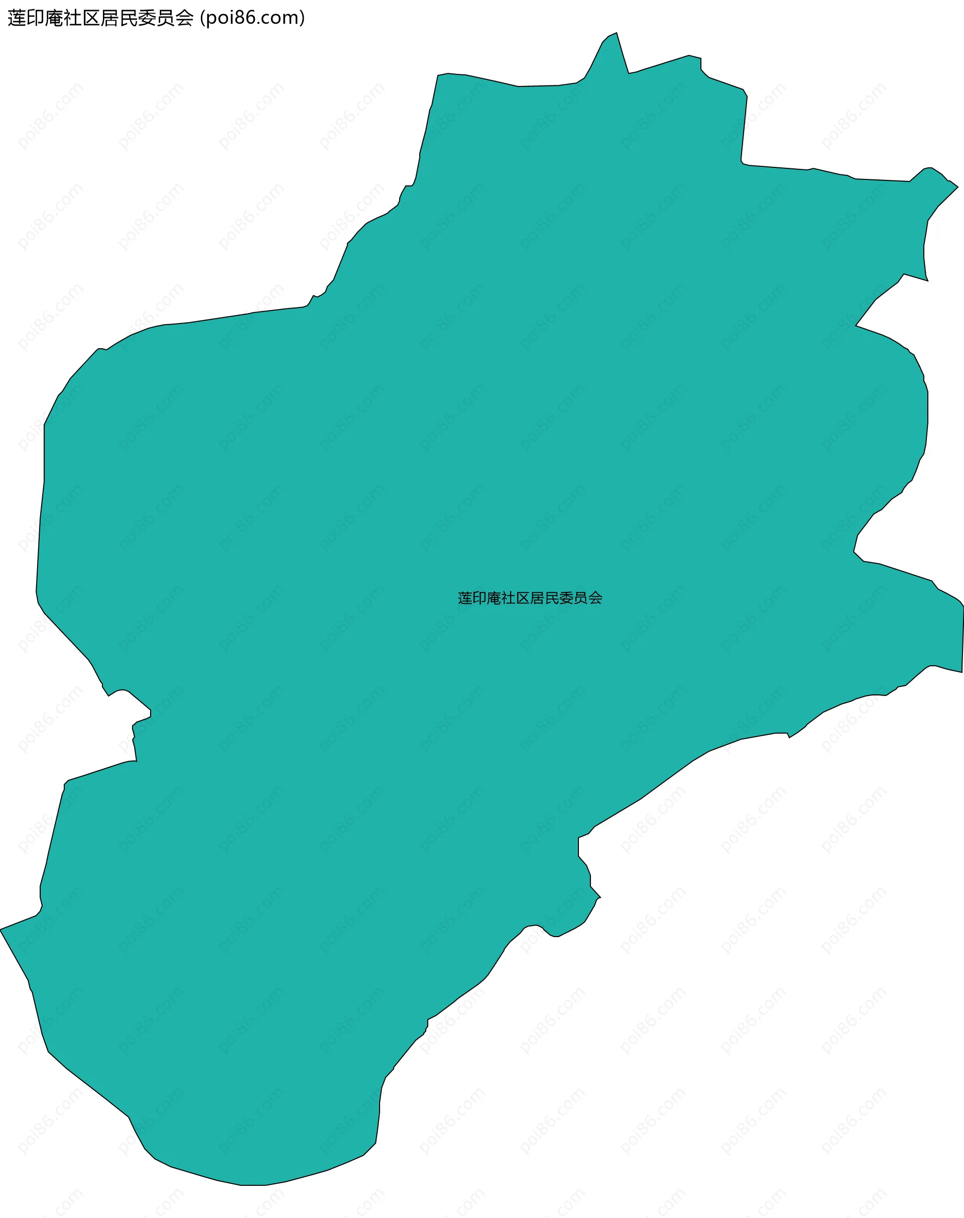 莲印庵社区居民委员会边界地图