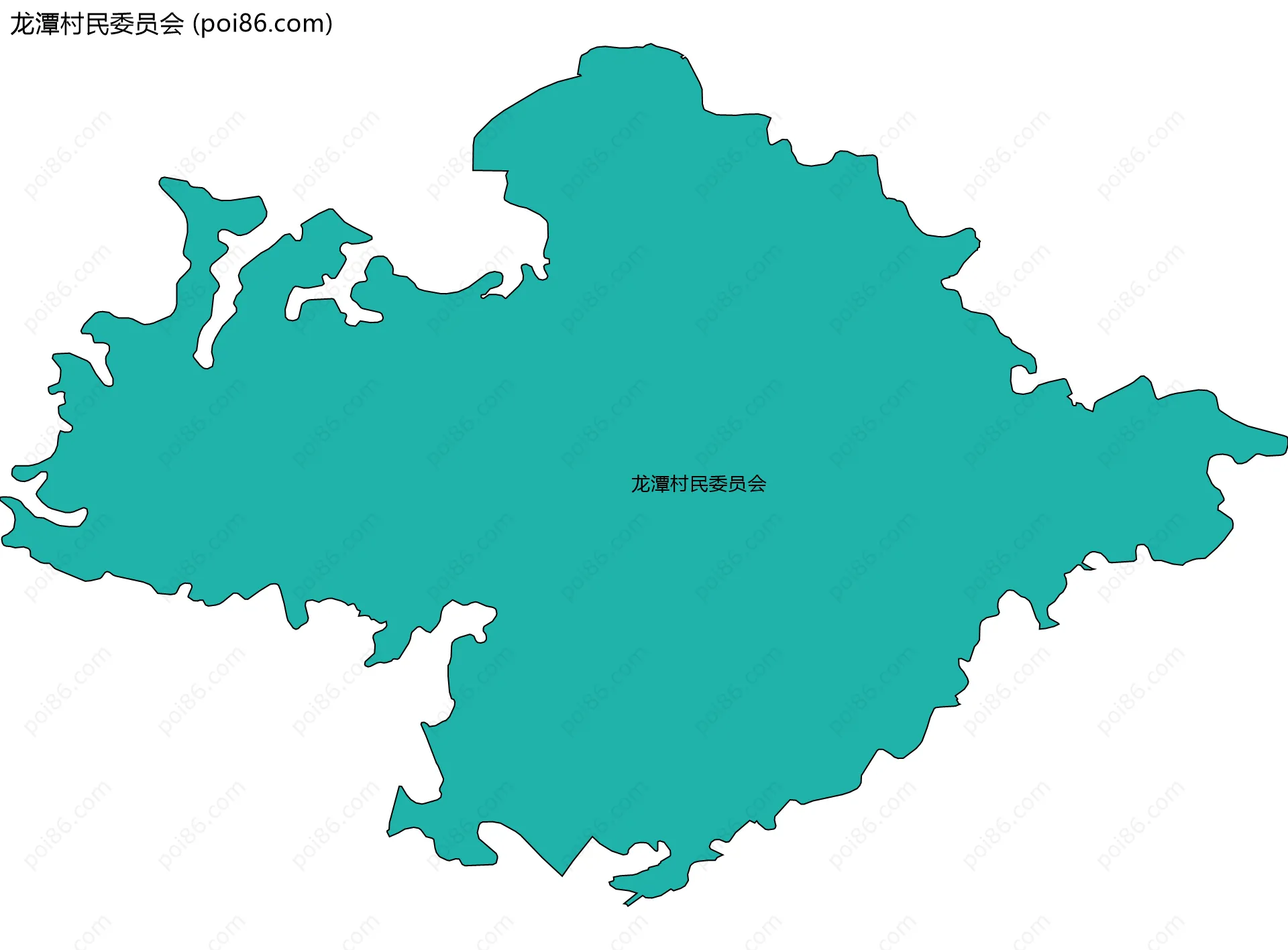 龙潭村民委员会边界地图