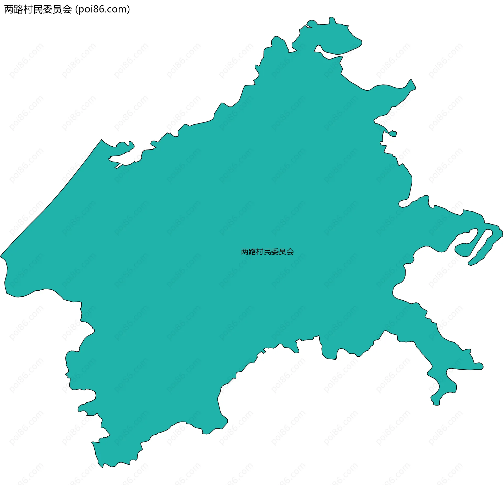 两路村民委员会边界地图