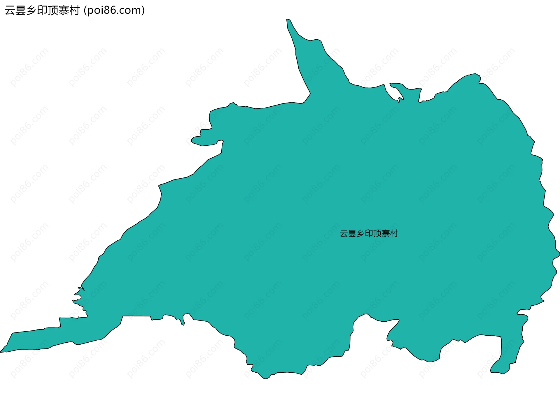 云昙乡印顶寨村边界地图