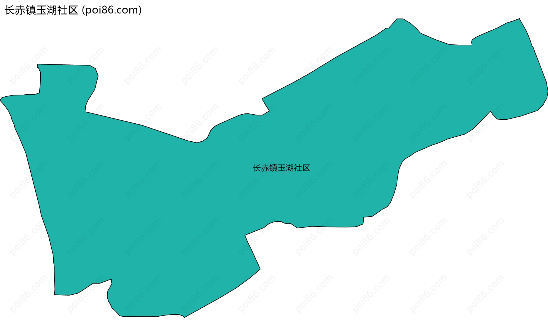 长赤镇玉湖社区边界地图