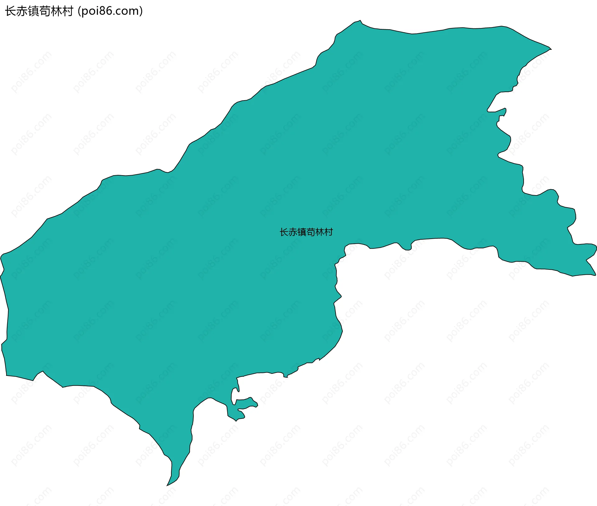 长赤镇苟林村边界地图