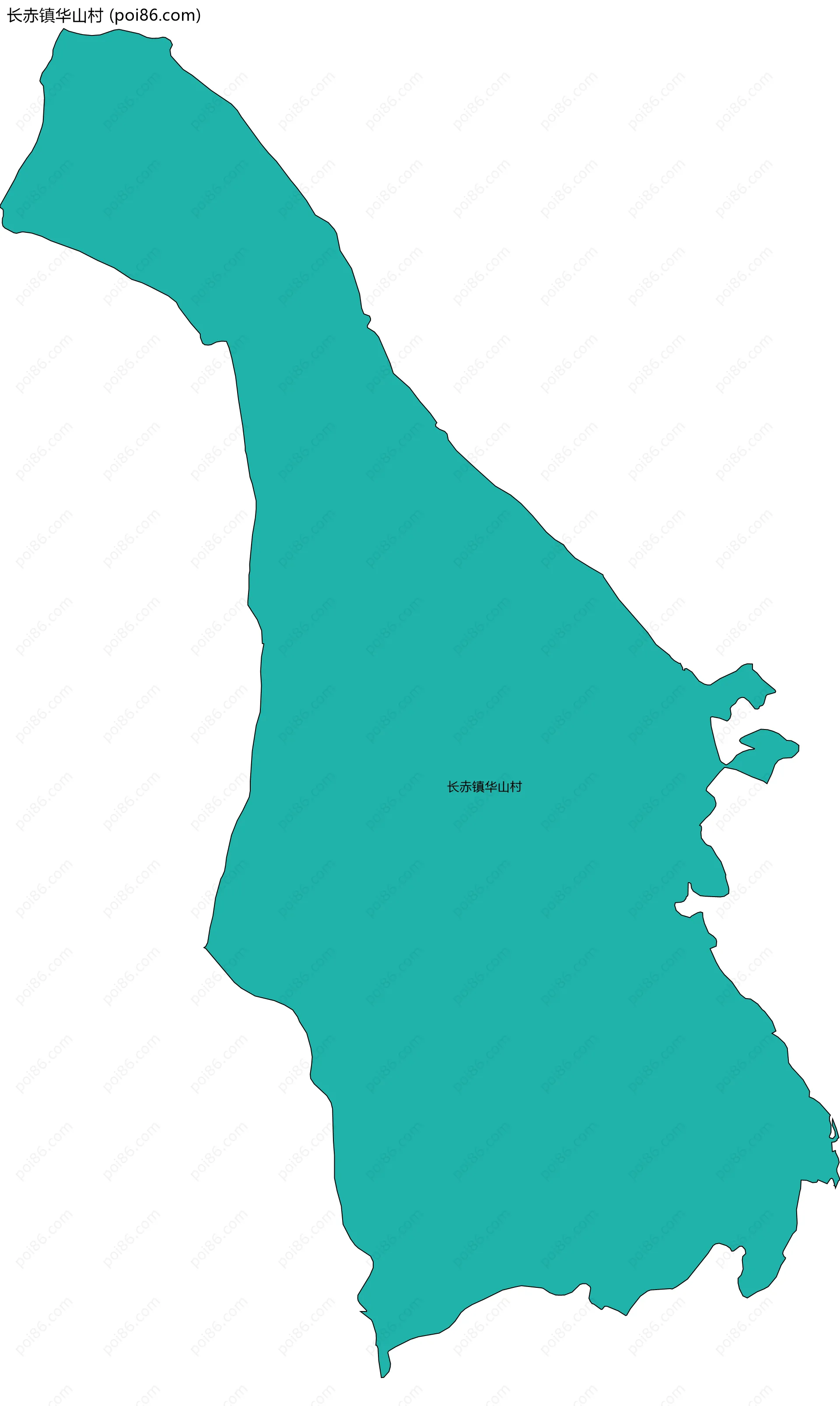 长赤镇华山村边界地图