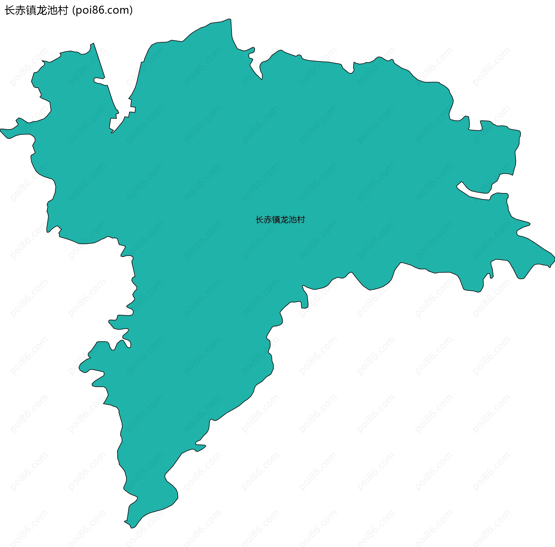 长赤镇龙池村边界地图