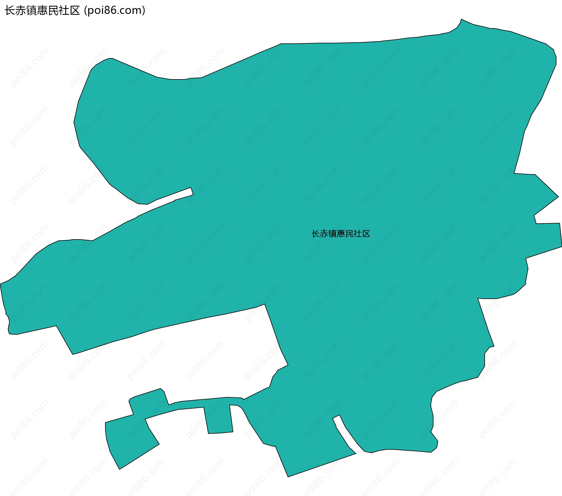 长赤镇惠民社区边界地图