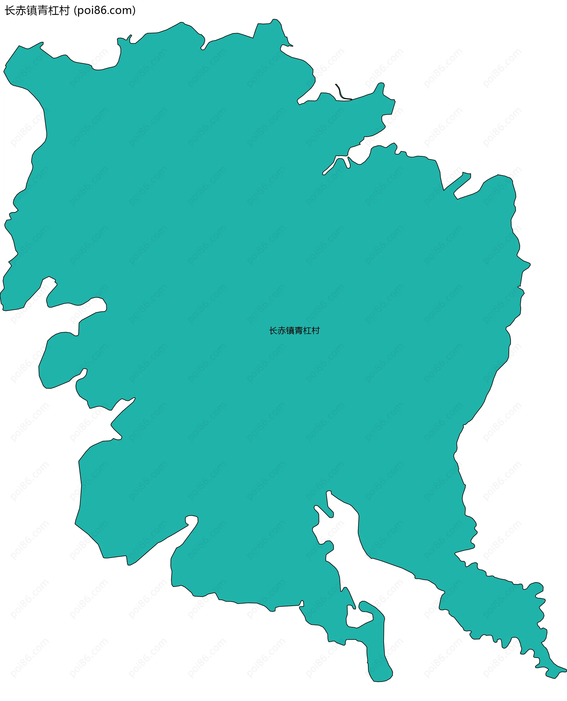 长赤镇青杠村边界地图