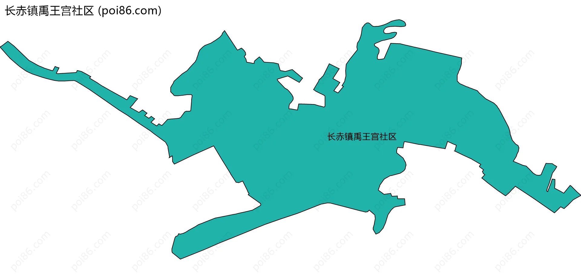 长赤镇禹王宫社区边界地图