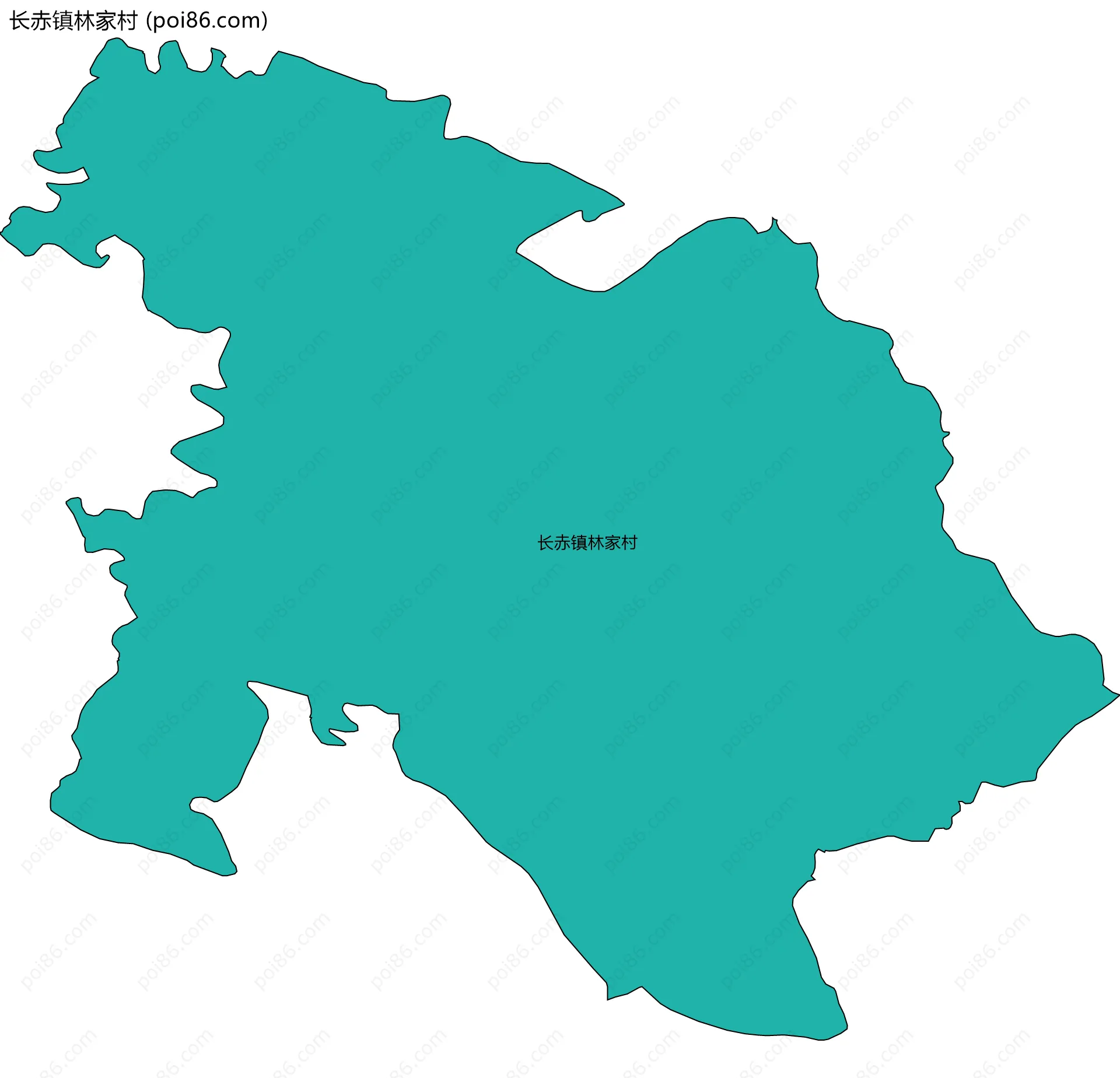 长赤镇林家村边界地图