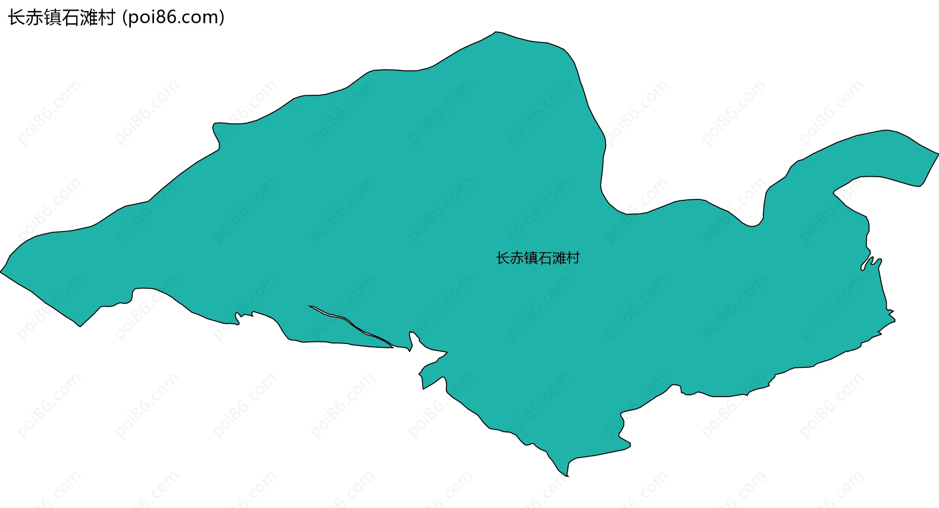 长赤镇石滩村边界地图