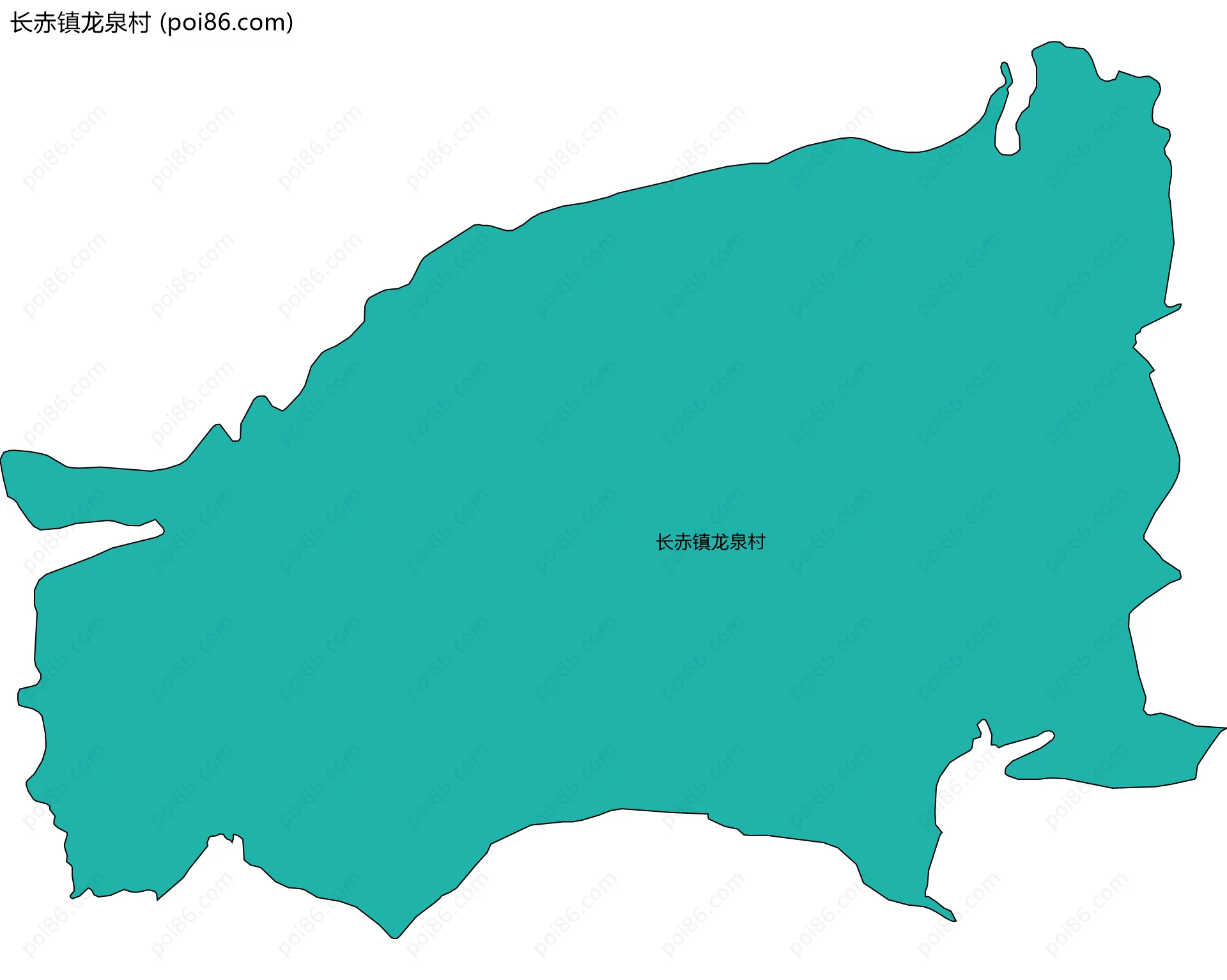 长赤镇龙泉村边界地图