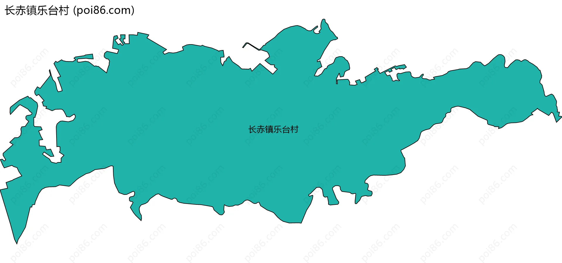 长赤镇乐台村边界地图