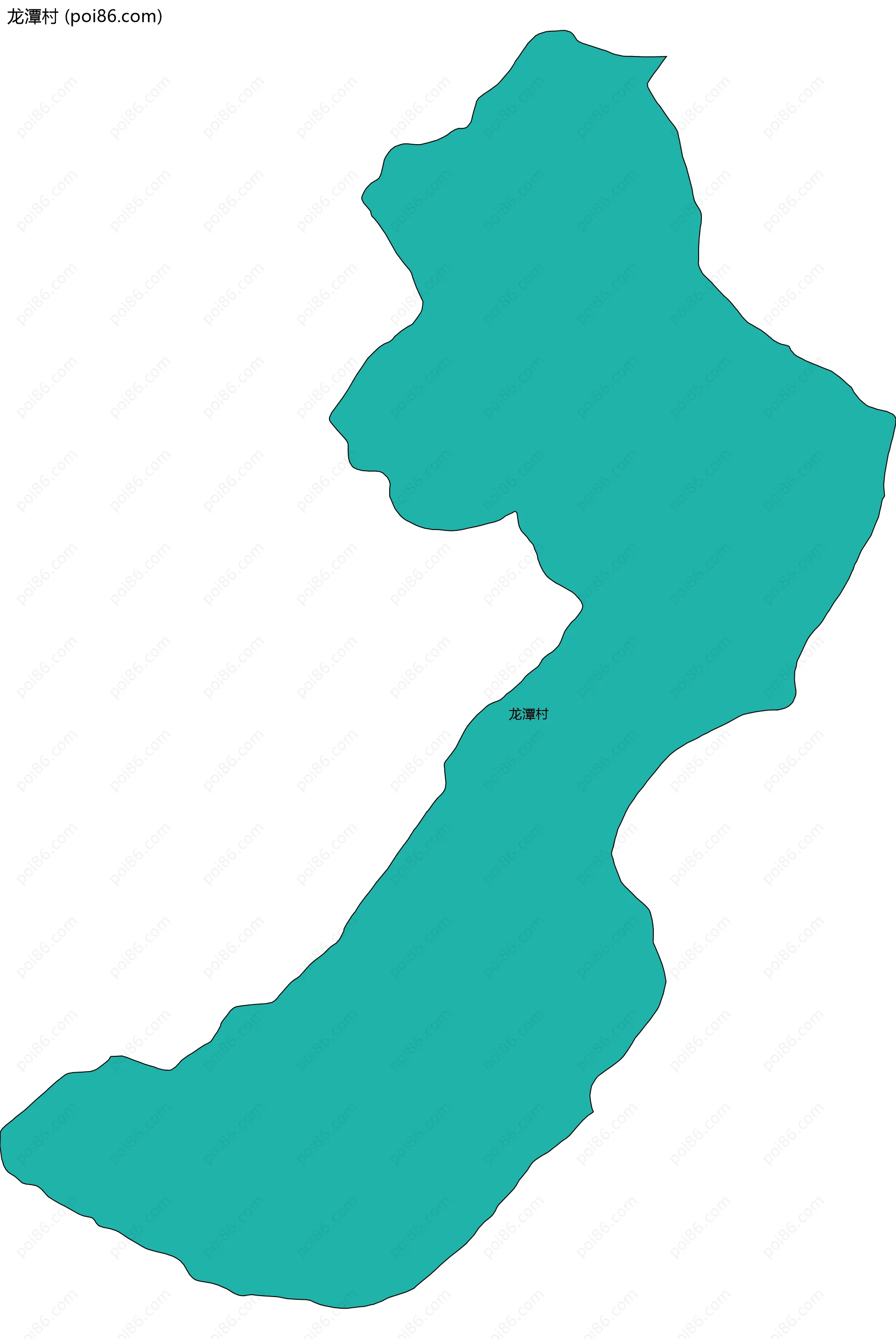 龙潭村边界地图