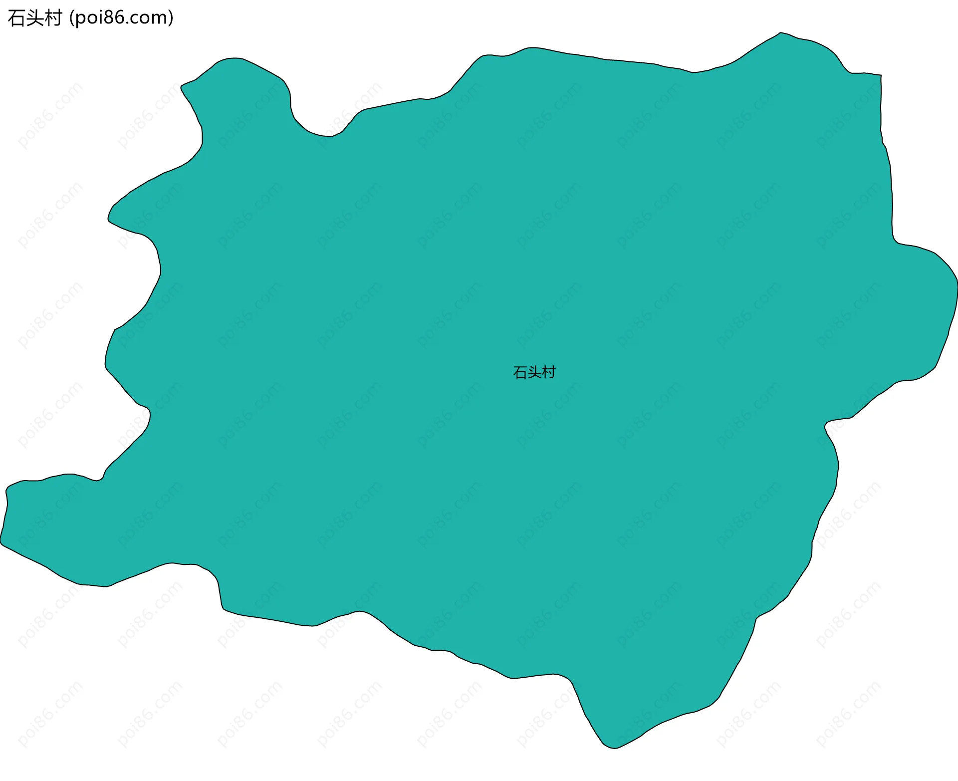 石头村边界地图