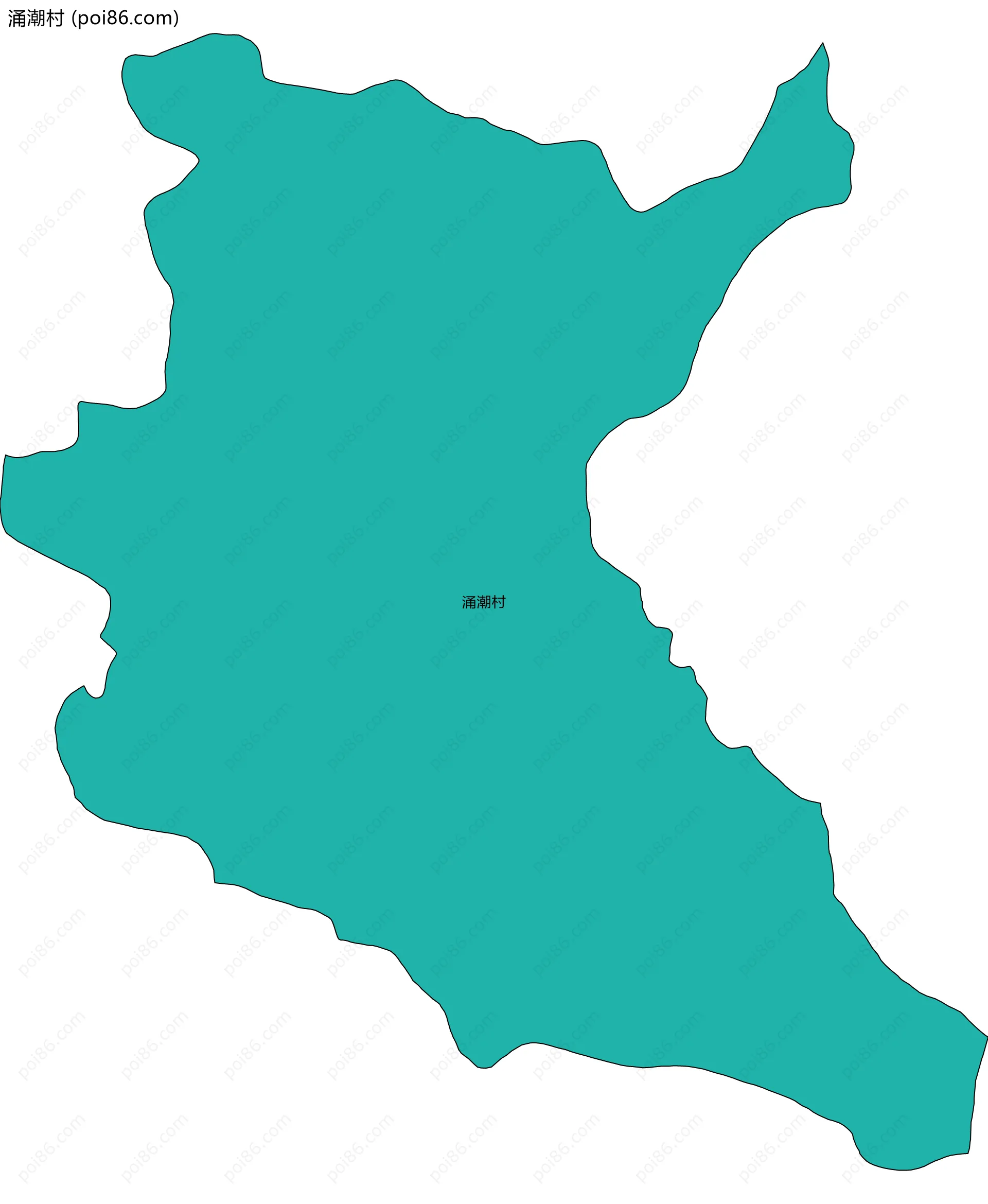 涌潮村边界地图