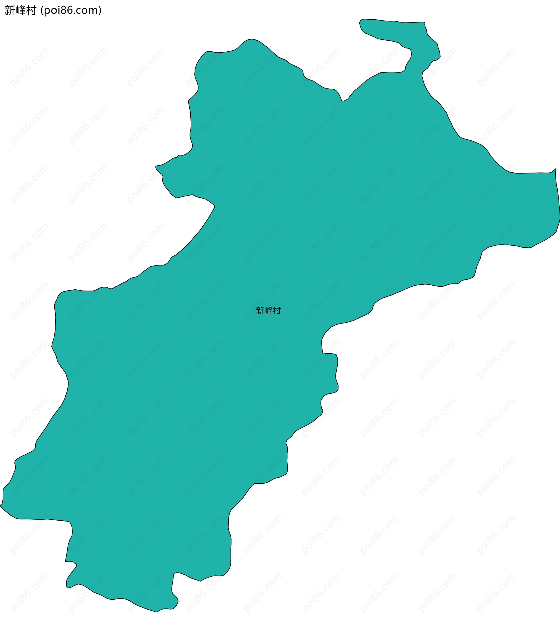新峰村边界地图
