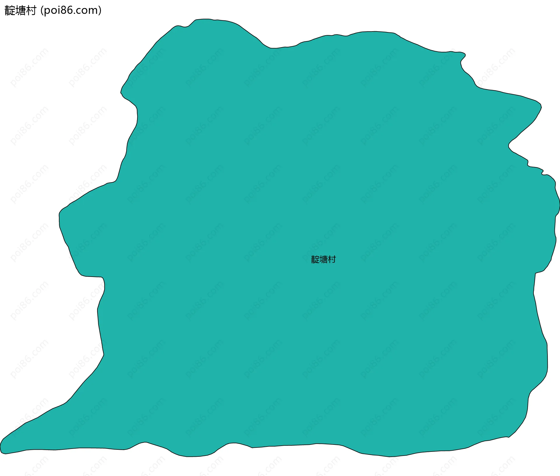 靛塘村边界地图