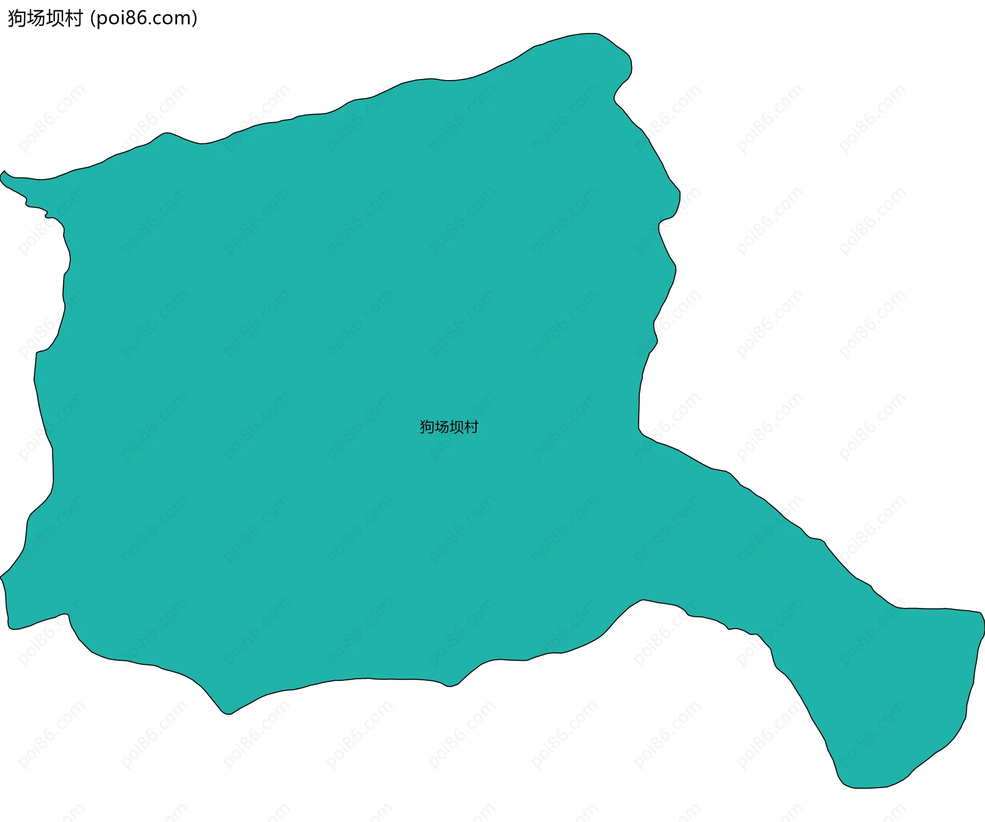 狗场坝村边界地图