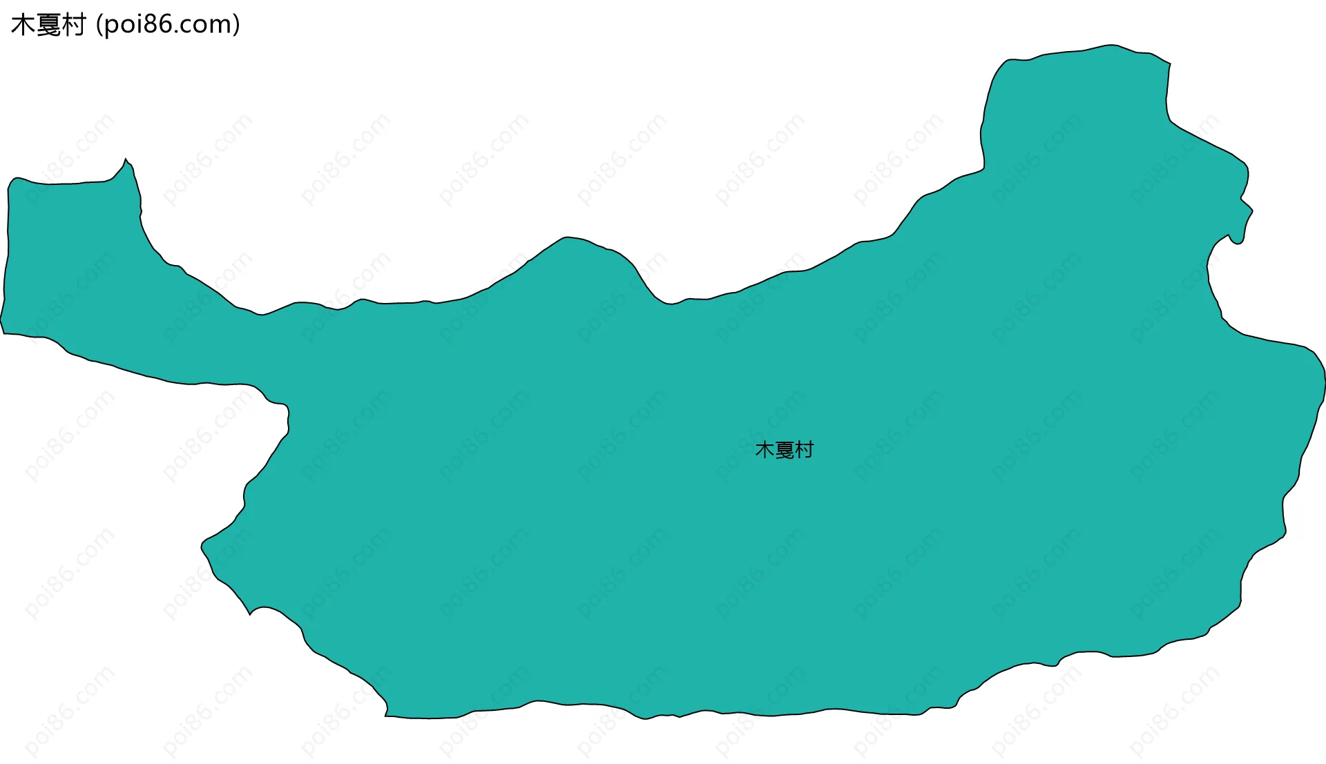 木戛村边界地图