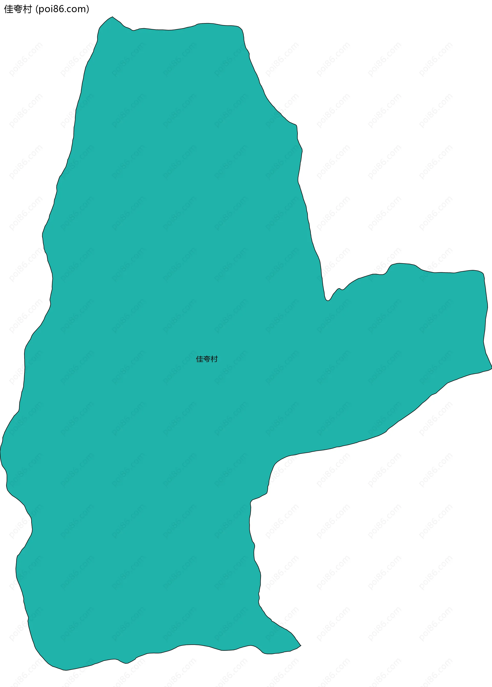 佳夸村边界地图