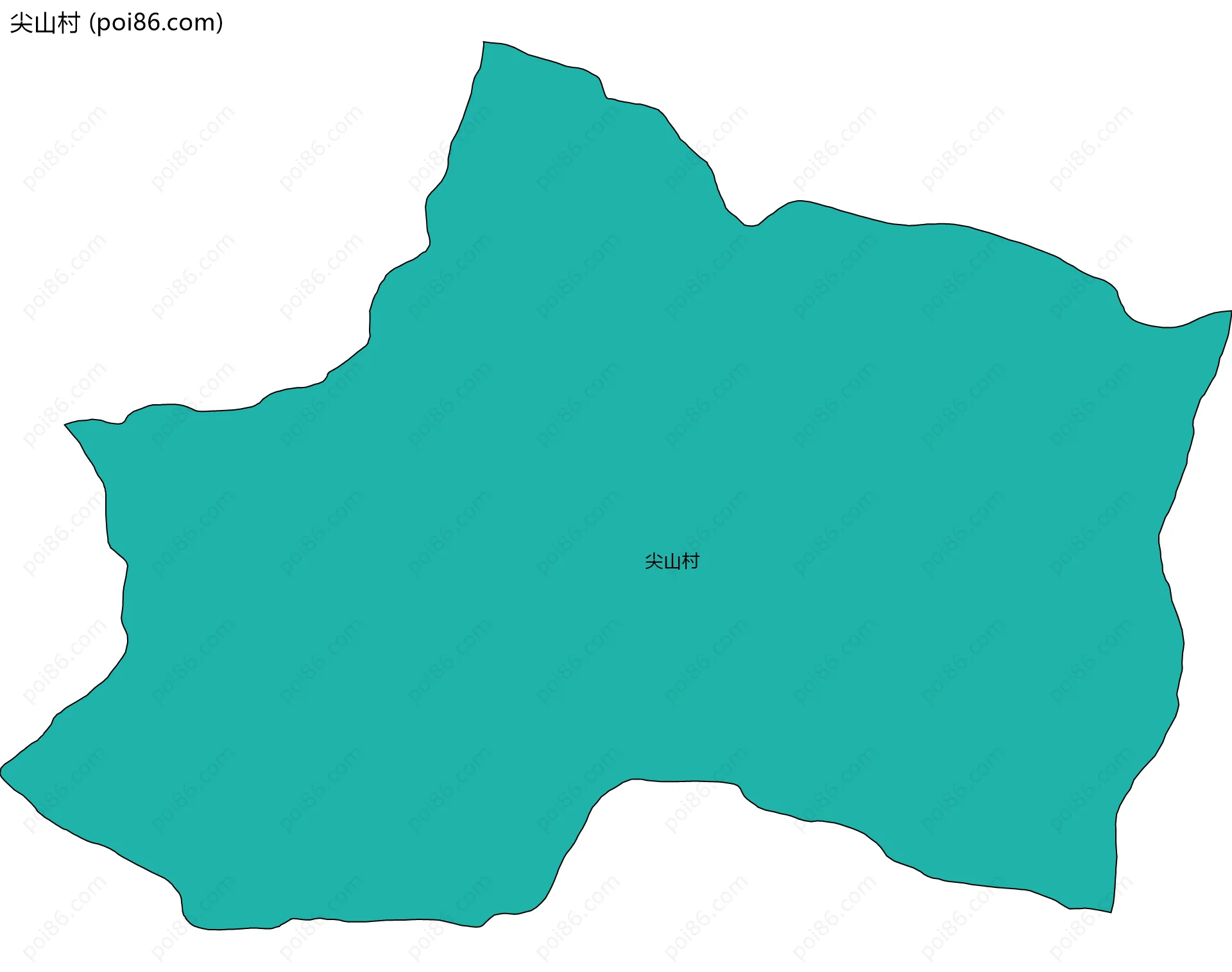 尖山村边界地图