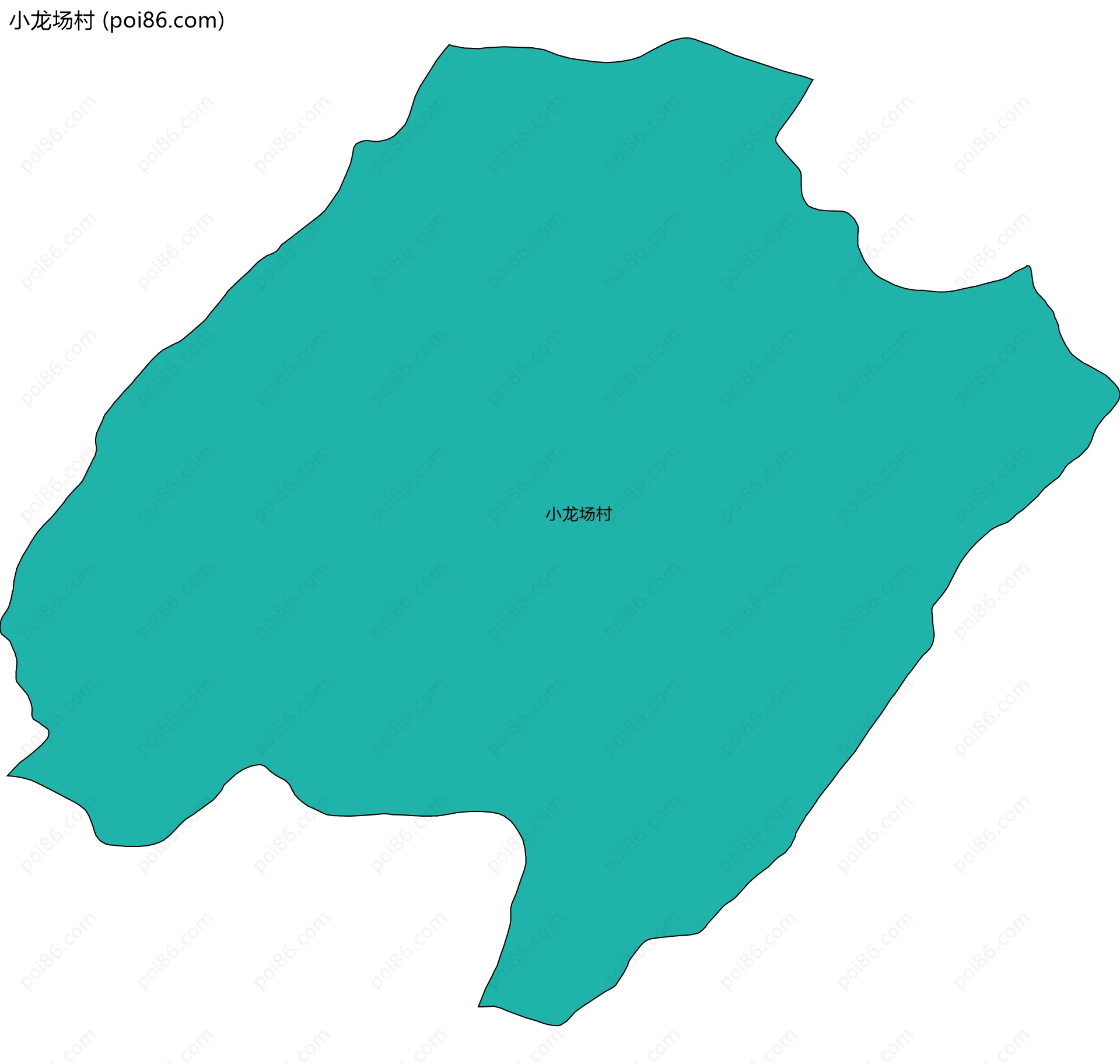 小龙场村边界地图