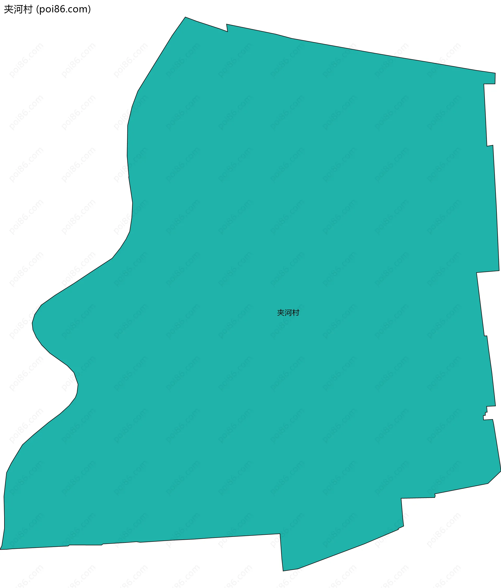 夹河村边界地图