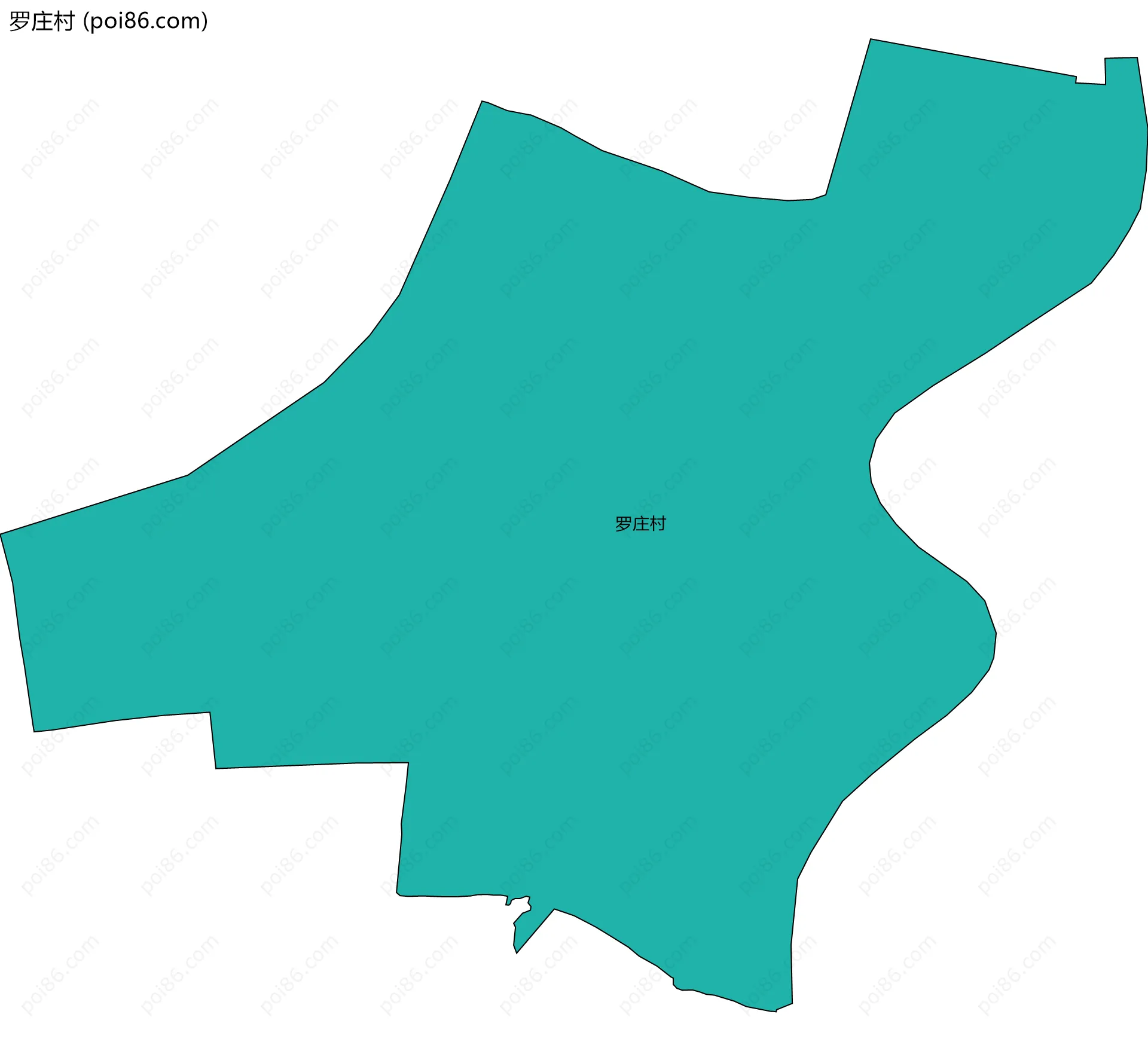 罗庄村边界地图