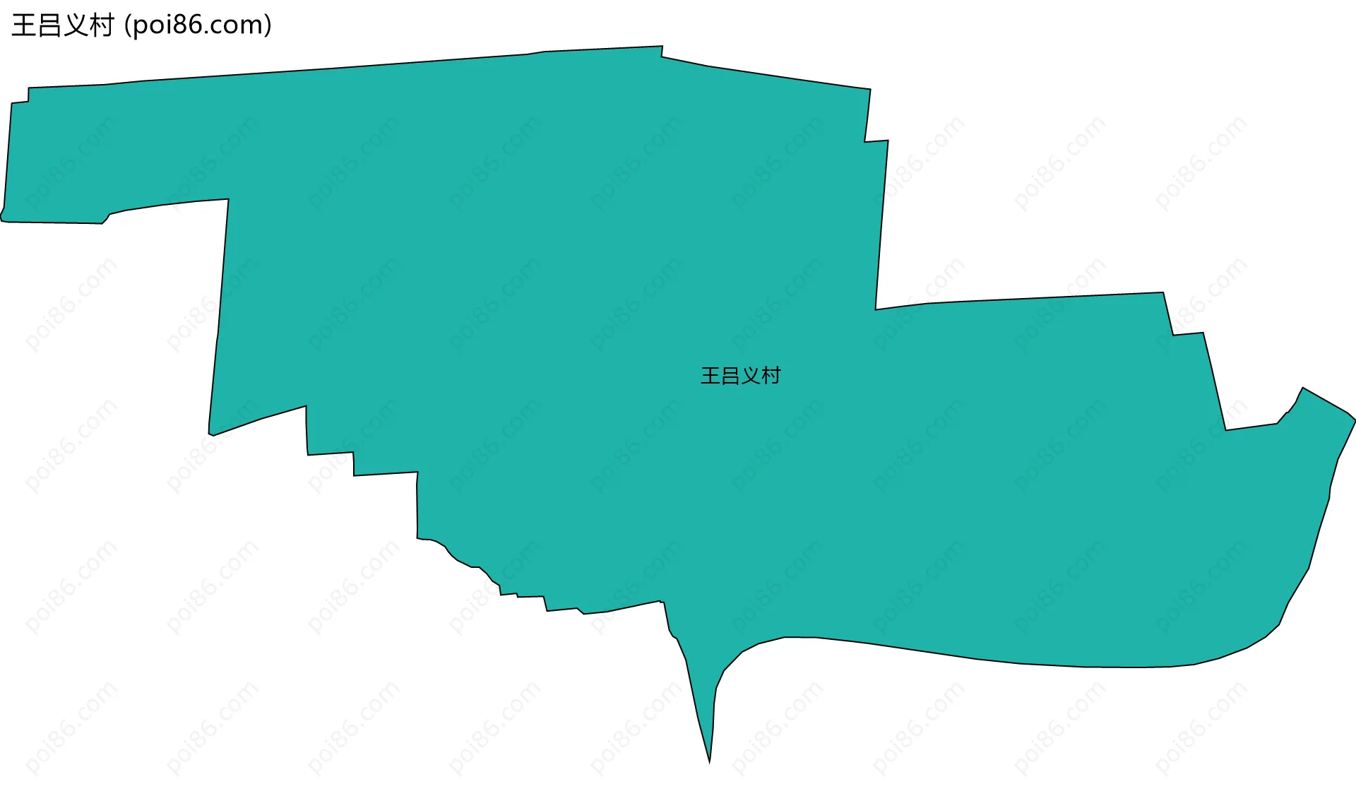 王吕义村边界地图