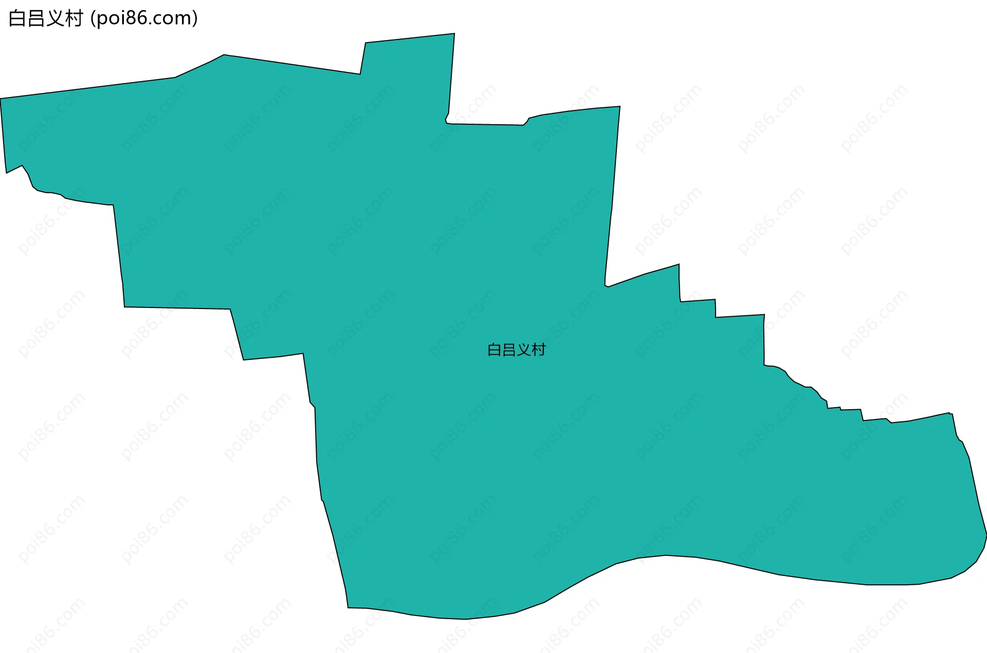 白吕义村边界地图