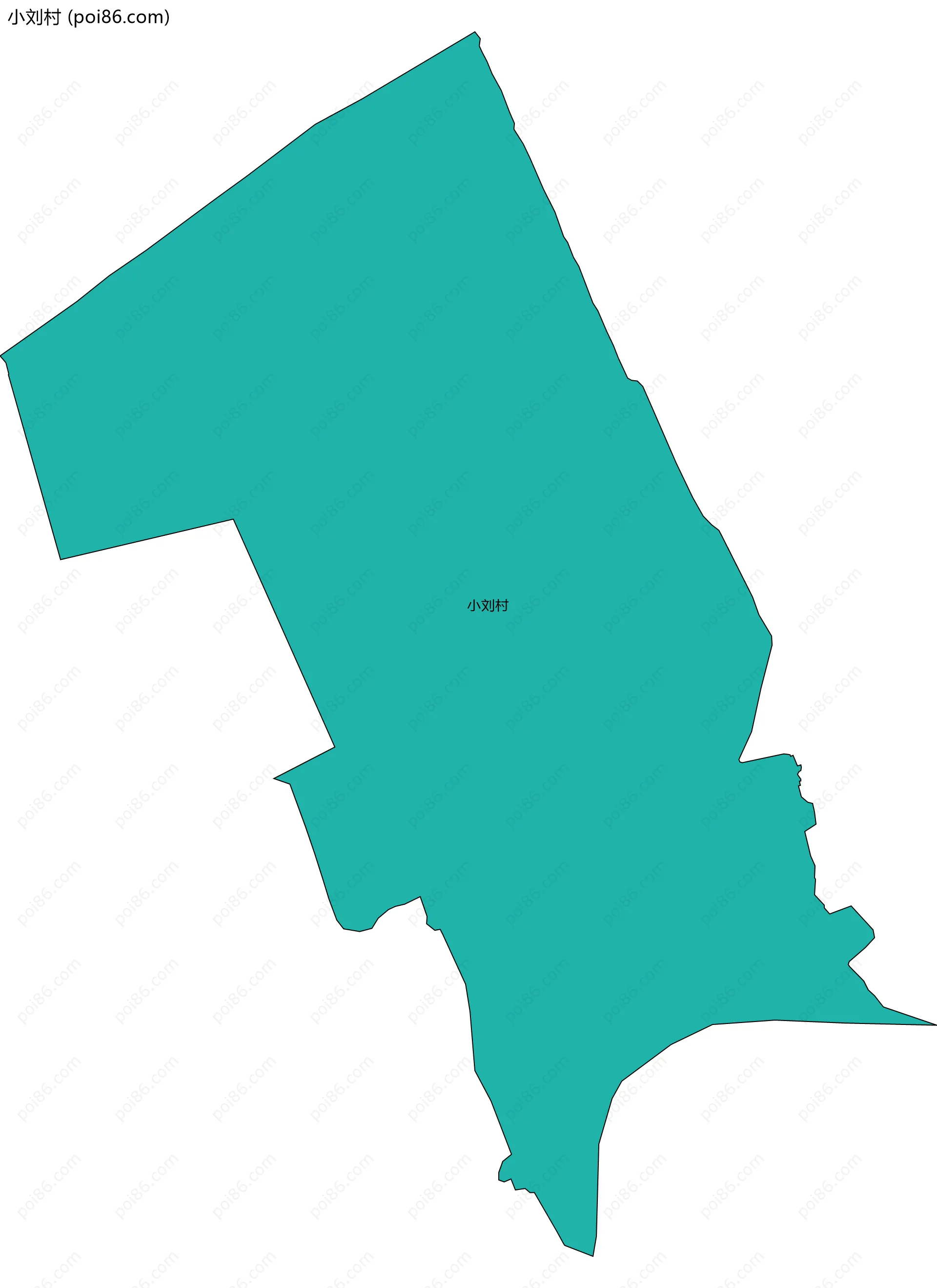 小刘村边界地图