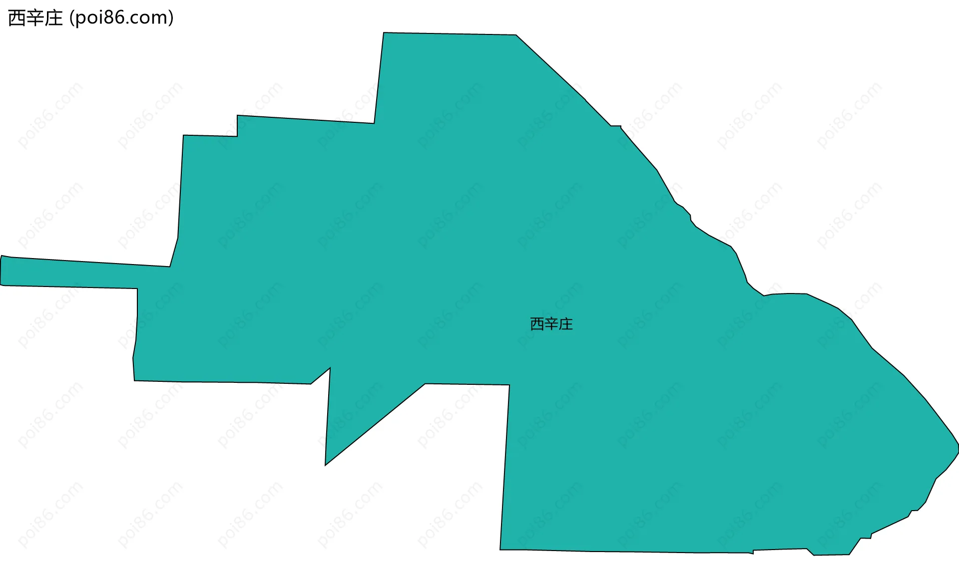 西辛庄边界地图